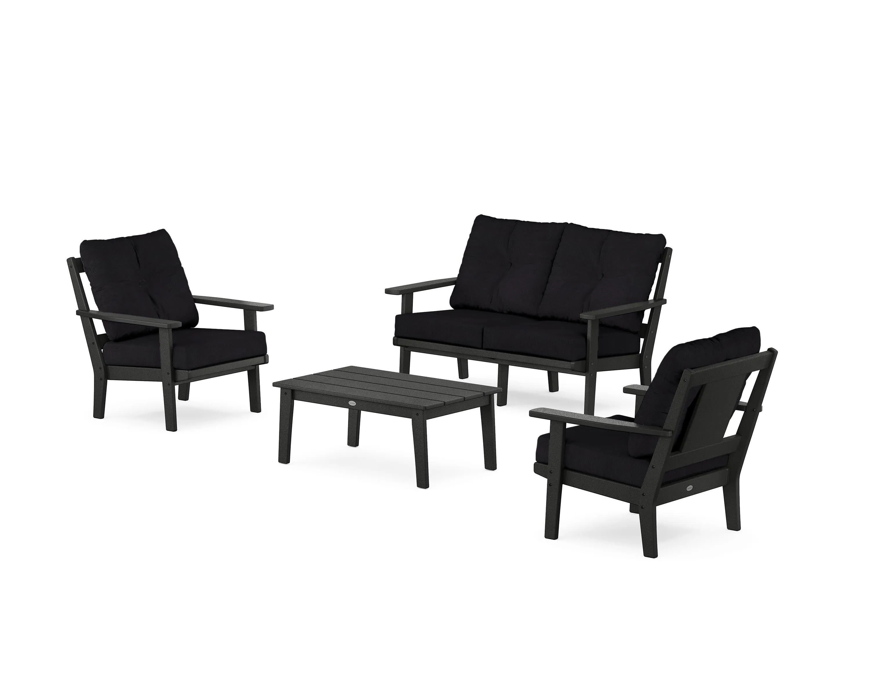Prairie 4-Piece Deep Seating Set with Loveseat