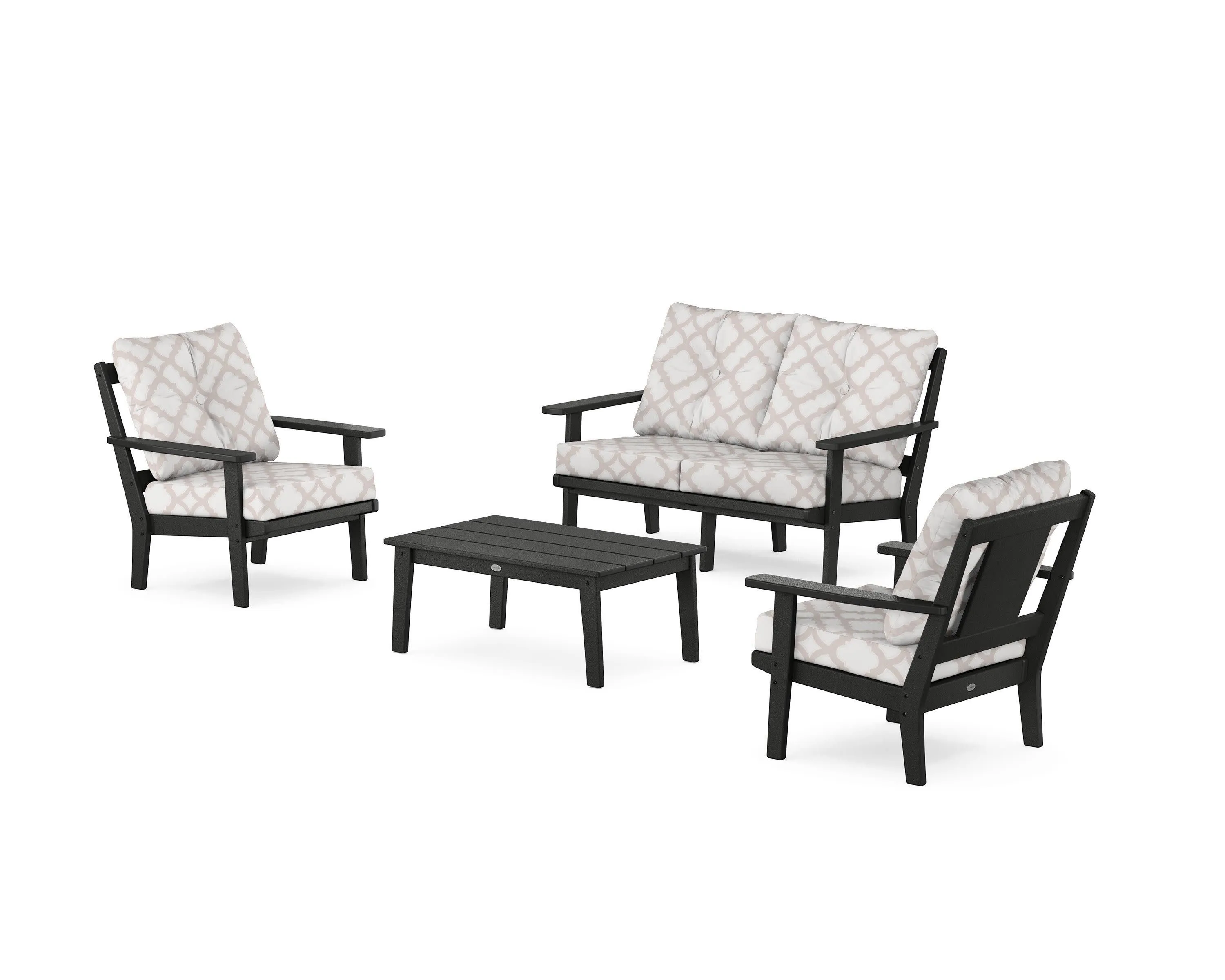 Prairie 4-Piece Deep Seating Set with Loveseat