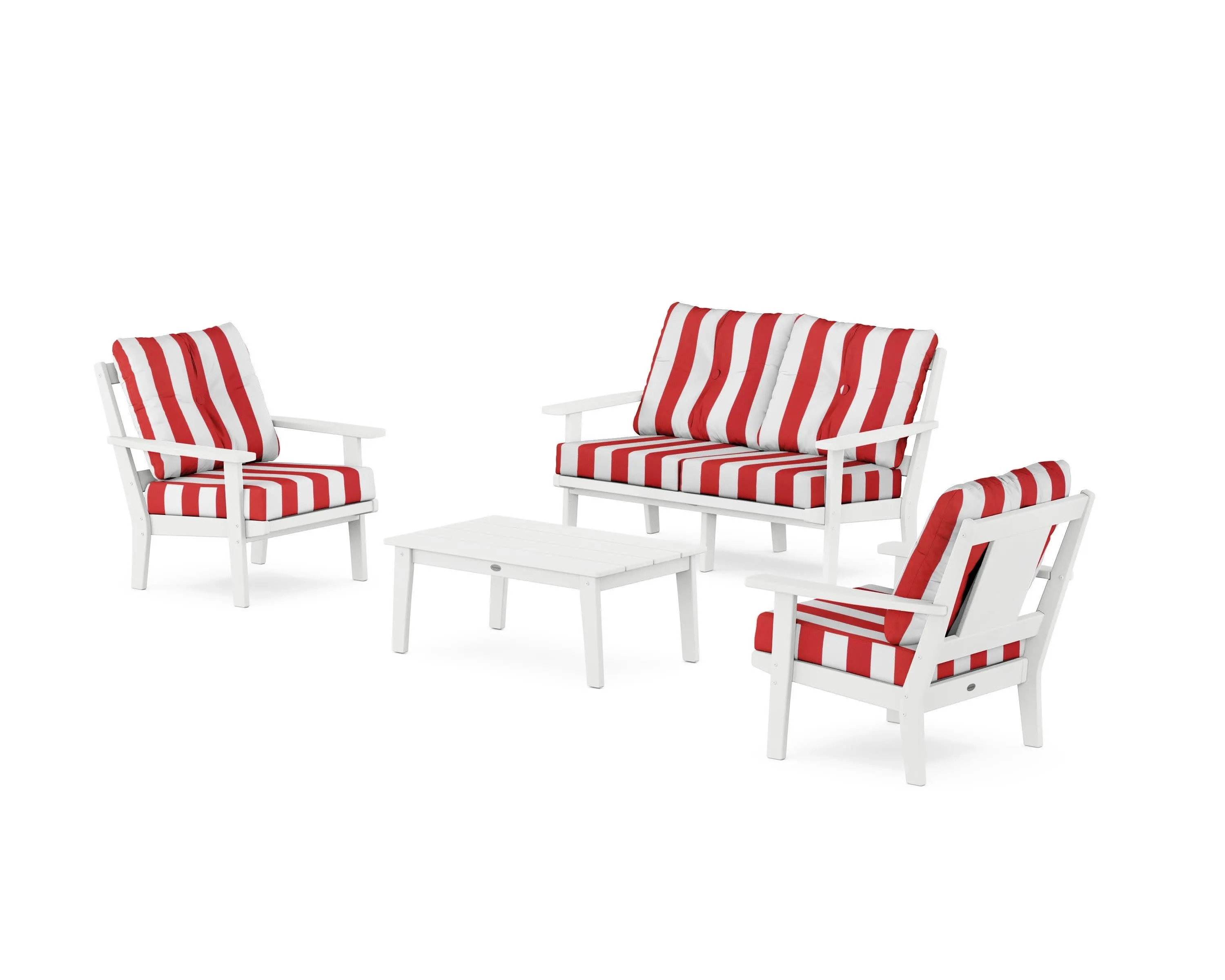Prairie 4-Piece Deep Seating Set with Loveseat