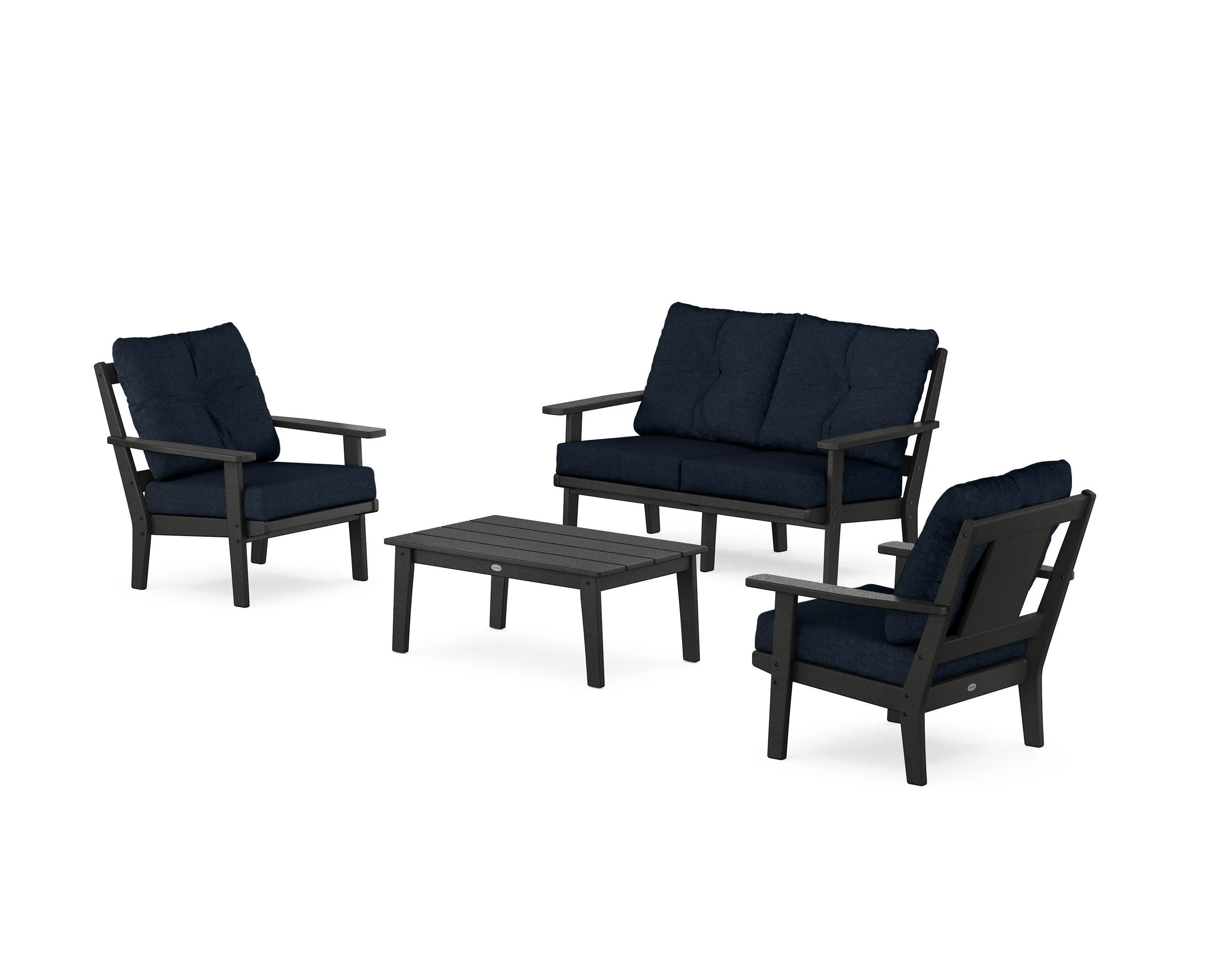 Prairie 4-Piece Deep Seating Set with Loveseat