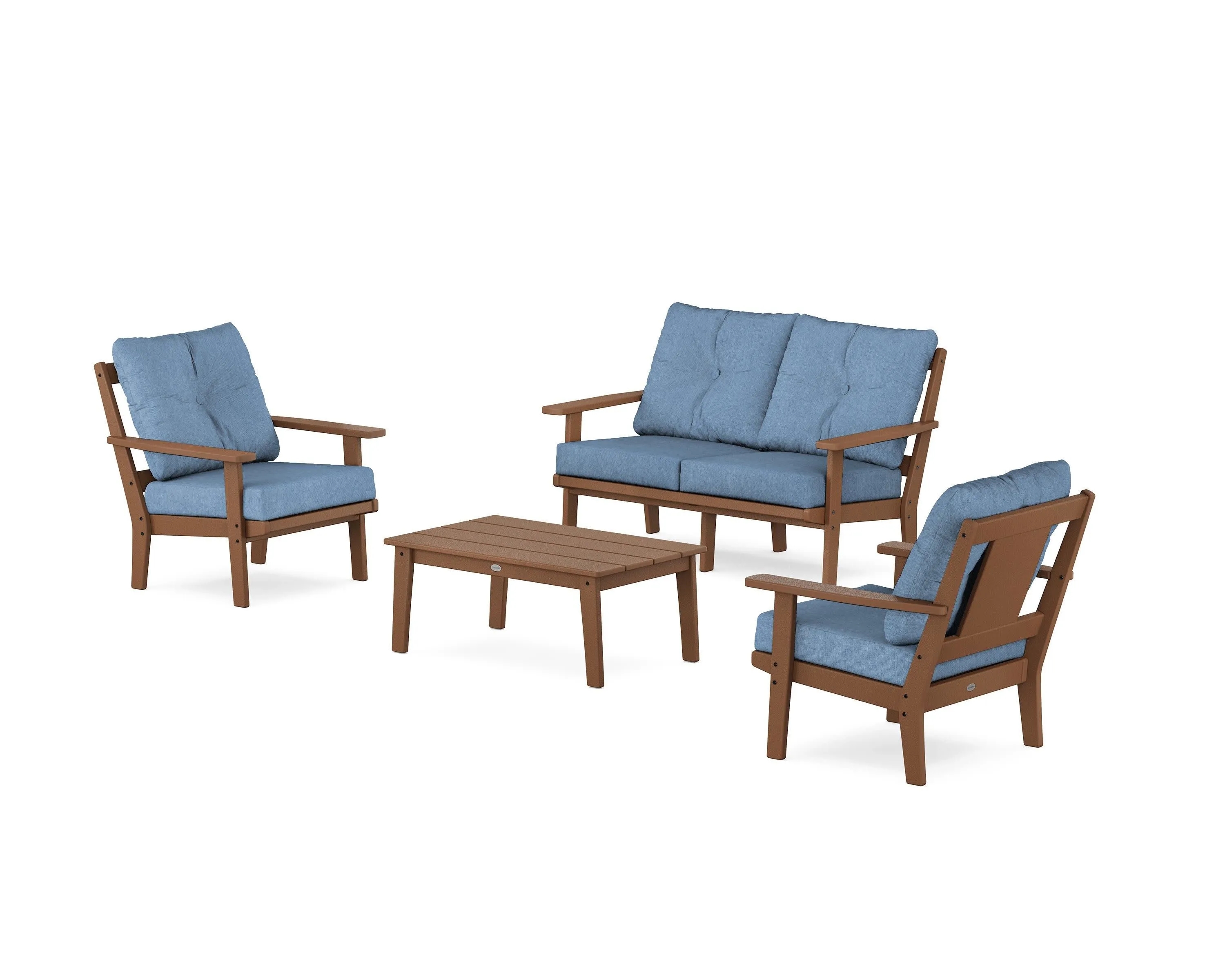 Prairie 4-Piece Deep Seating Set with Loveseat