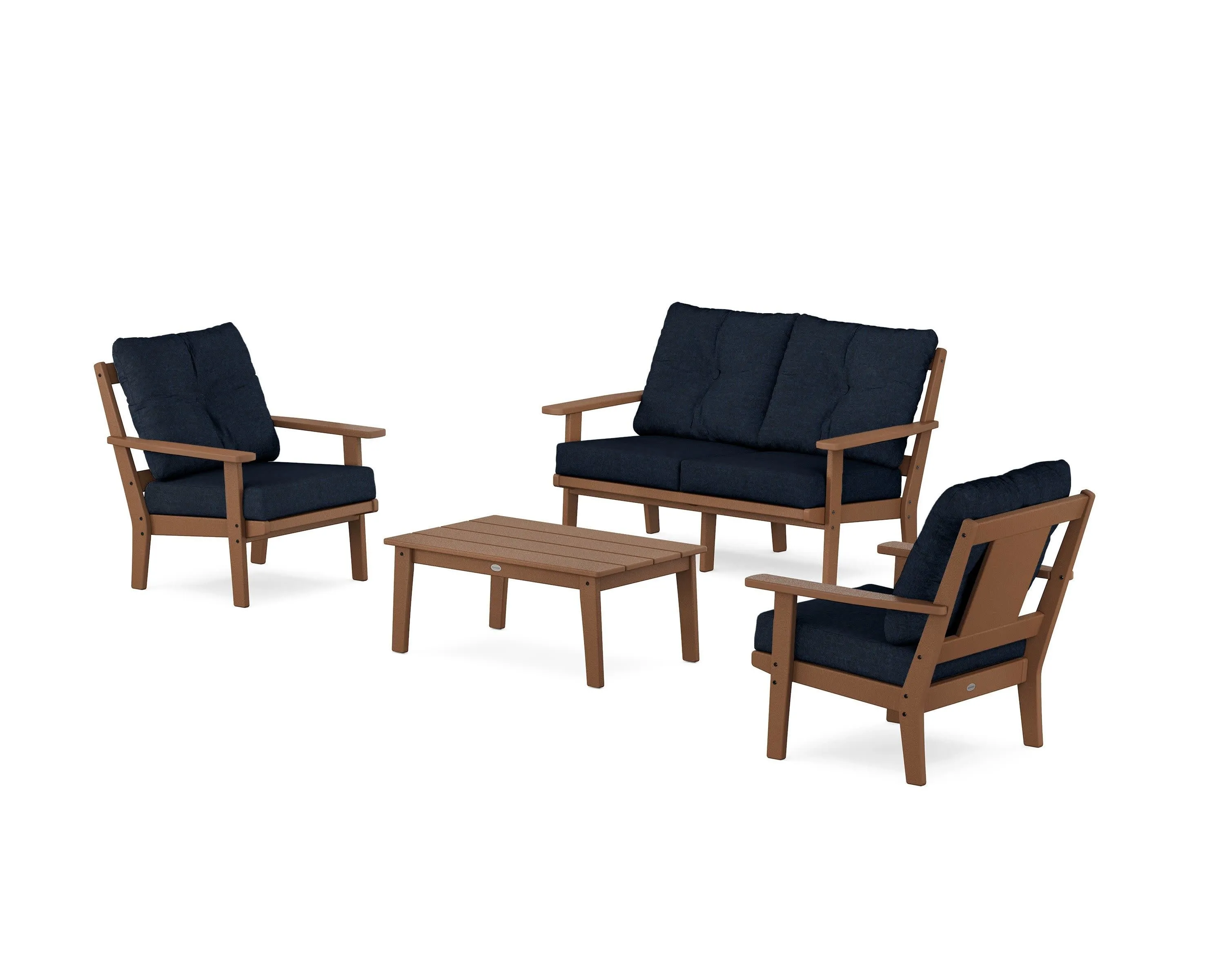 Prairie 4-Piece Deep Seating Set with Loveseat
