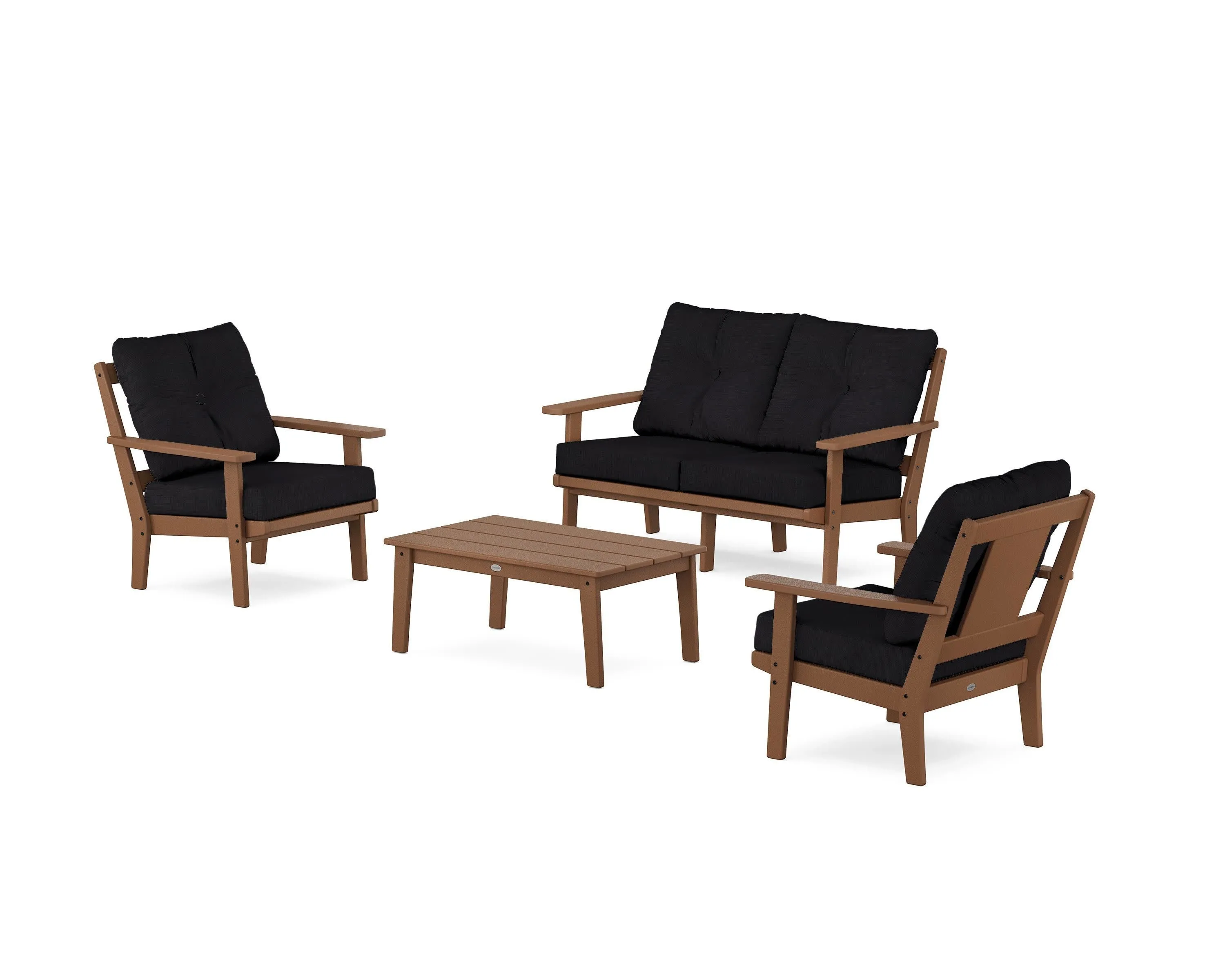 Prairie 4-Piece Deep Seating Set with Loveseat