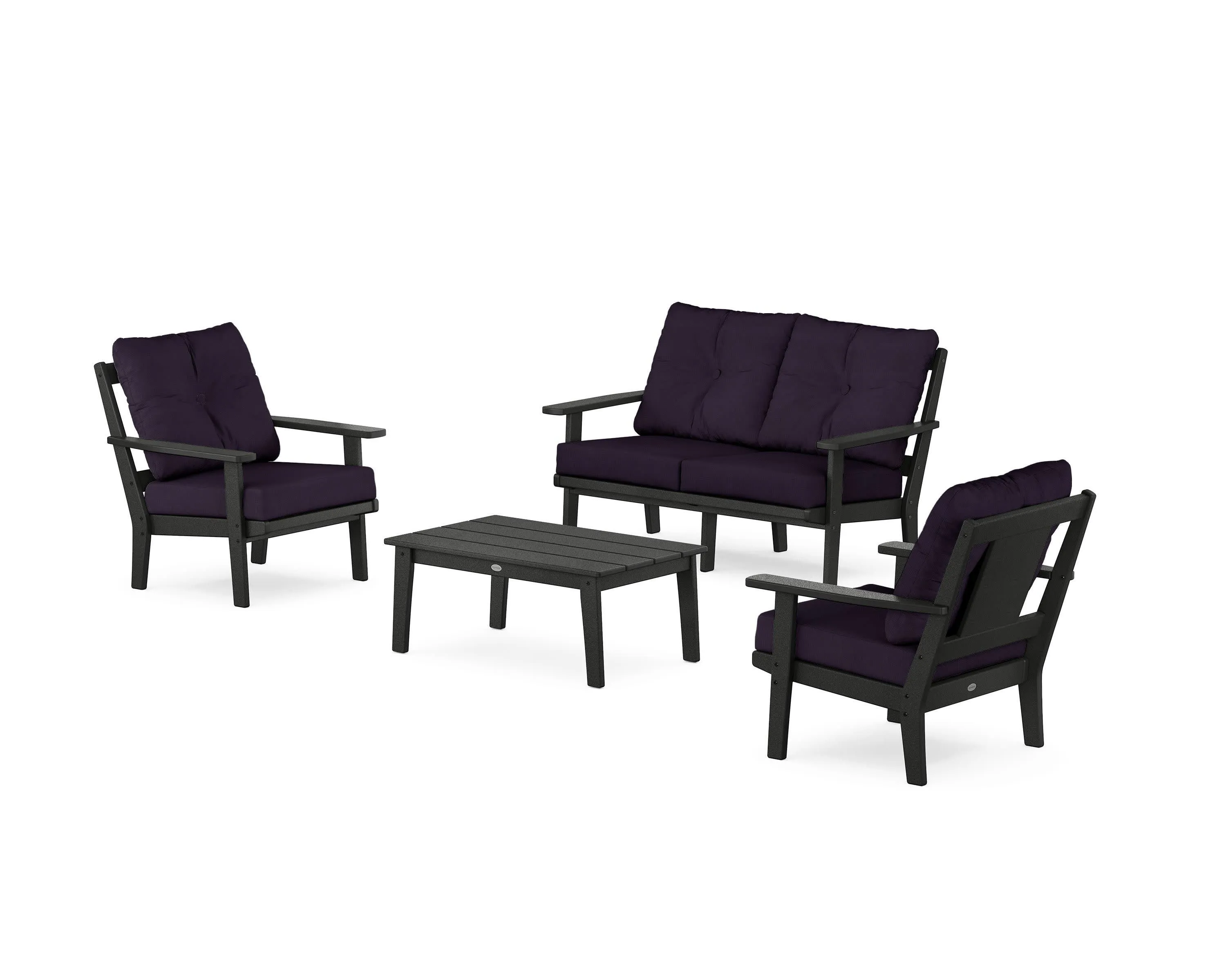Prairie 4-Piece Deep Seating Set with Loveseat