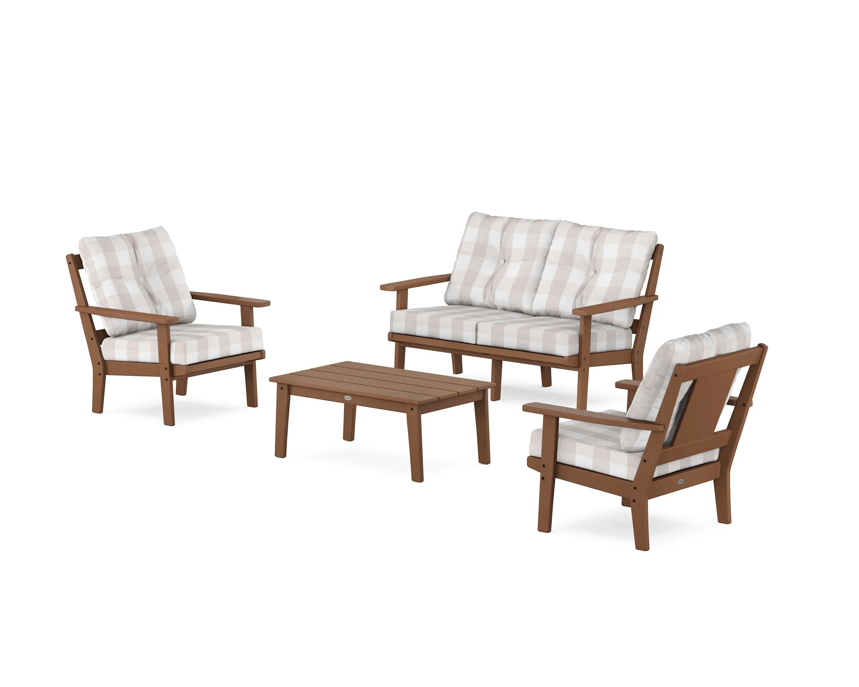 Prairie 4-Piece Deep Seating Set with Loveseat