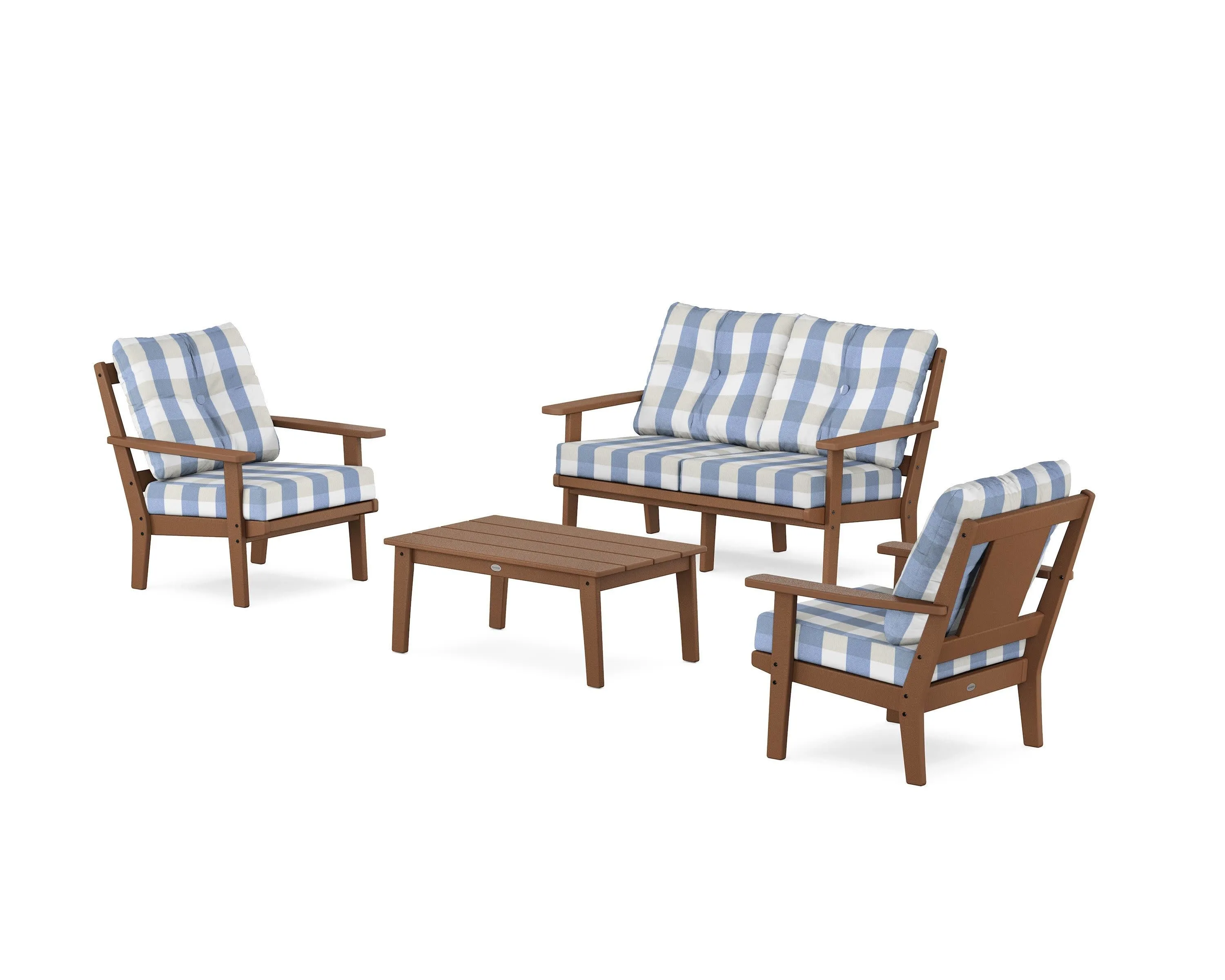 Prairie 4-Piece Deep Seating Set with Loveseat