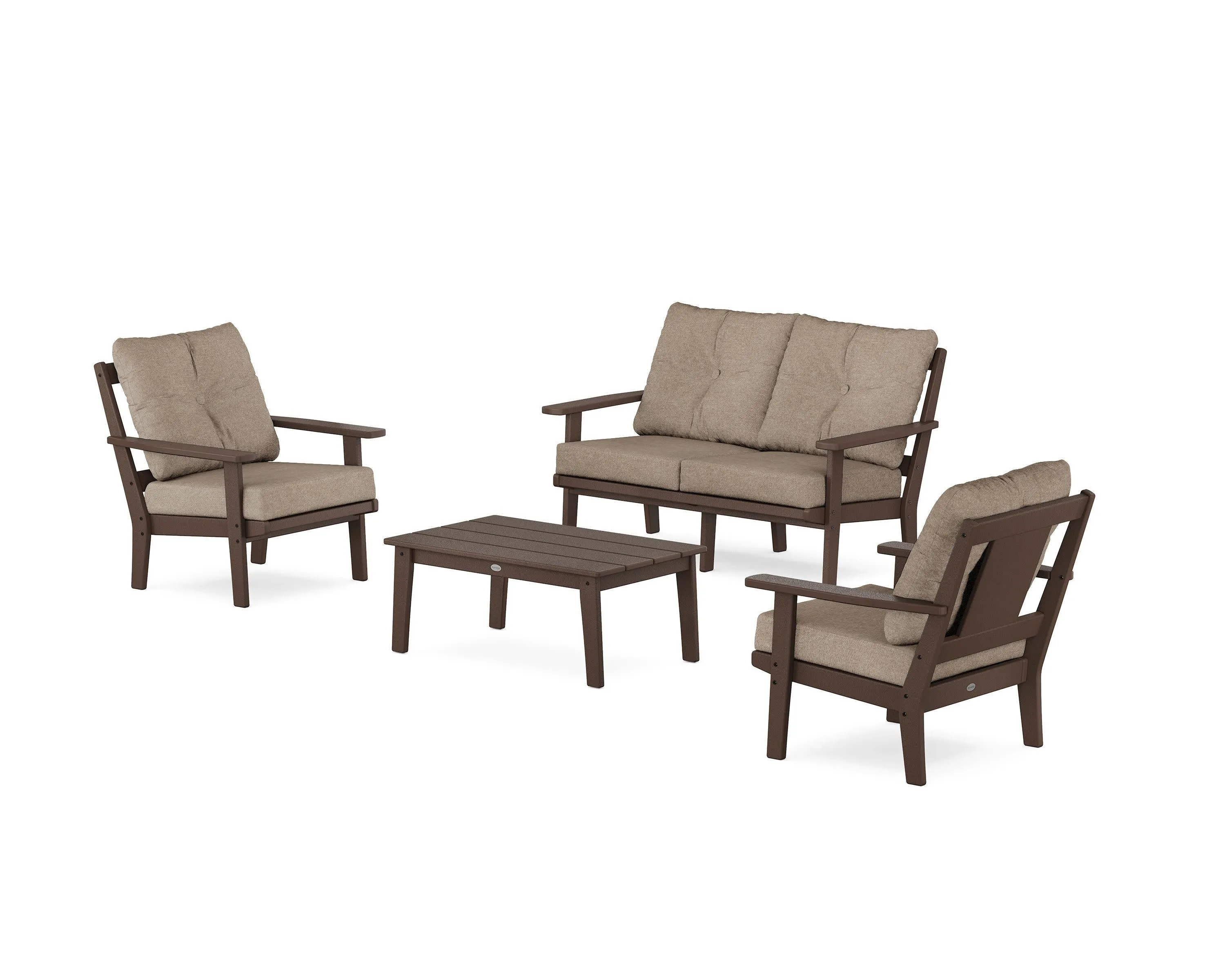 Prairie 4-Piece Deep Seating Set with Loveseat