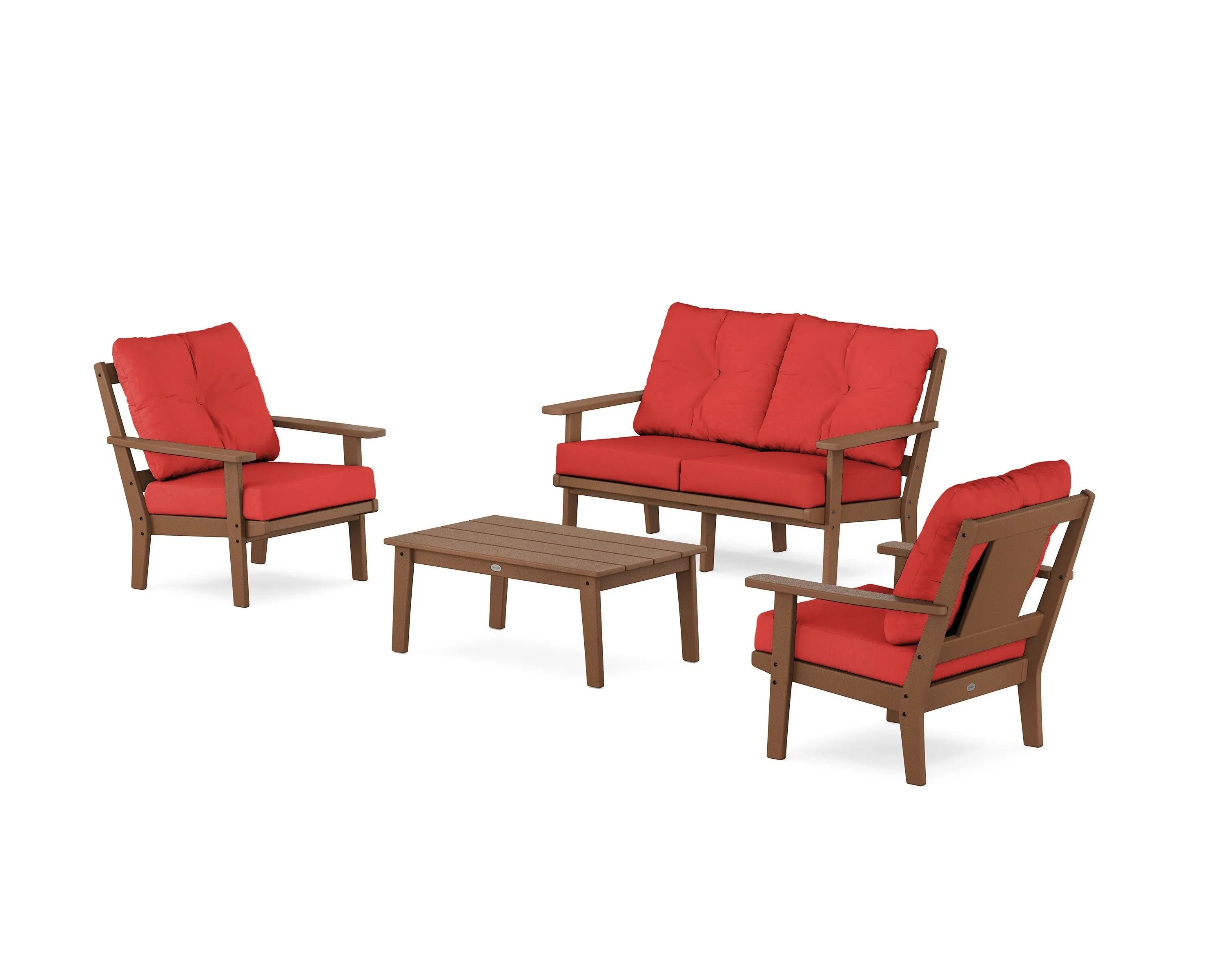 Prairie 4-Piece Deep Seating Set with Loveseat