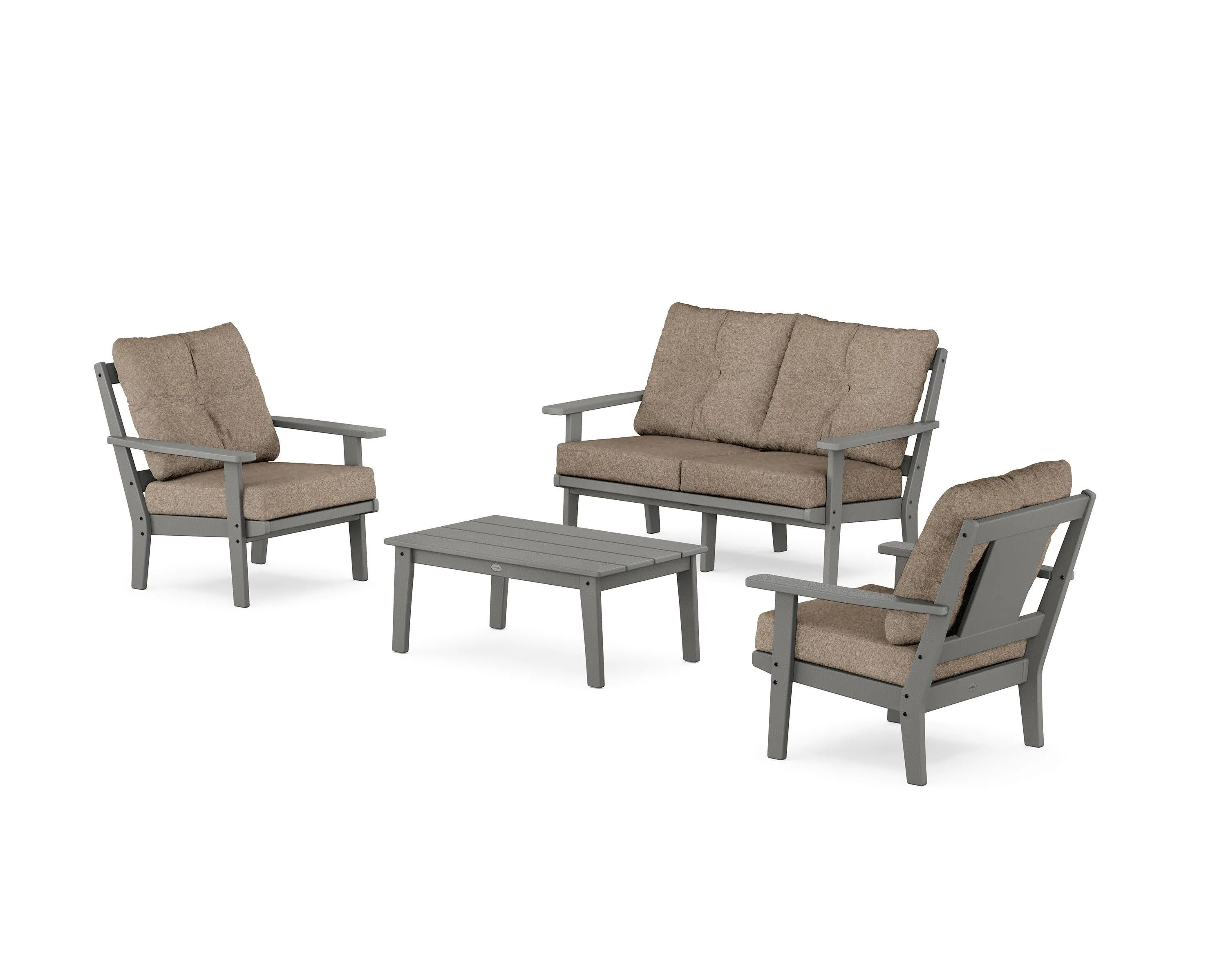 Prairie 4-Piece Deep Seating Set with Loveseat