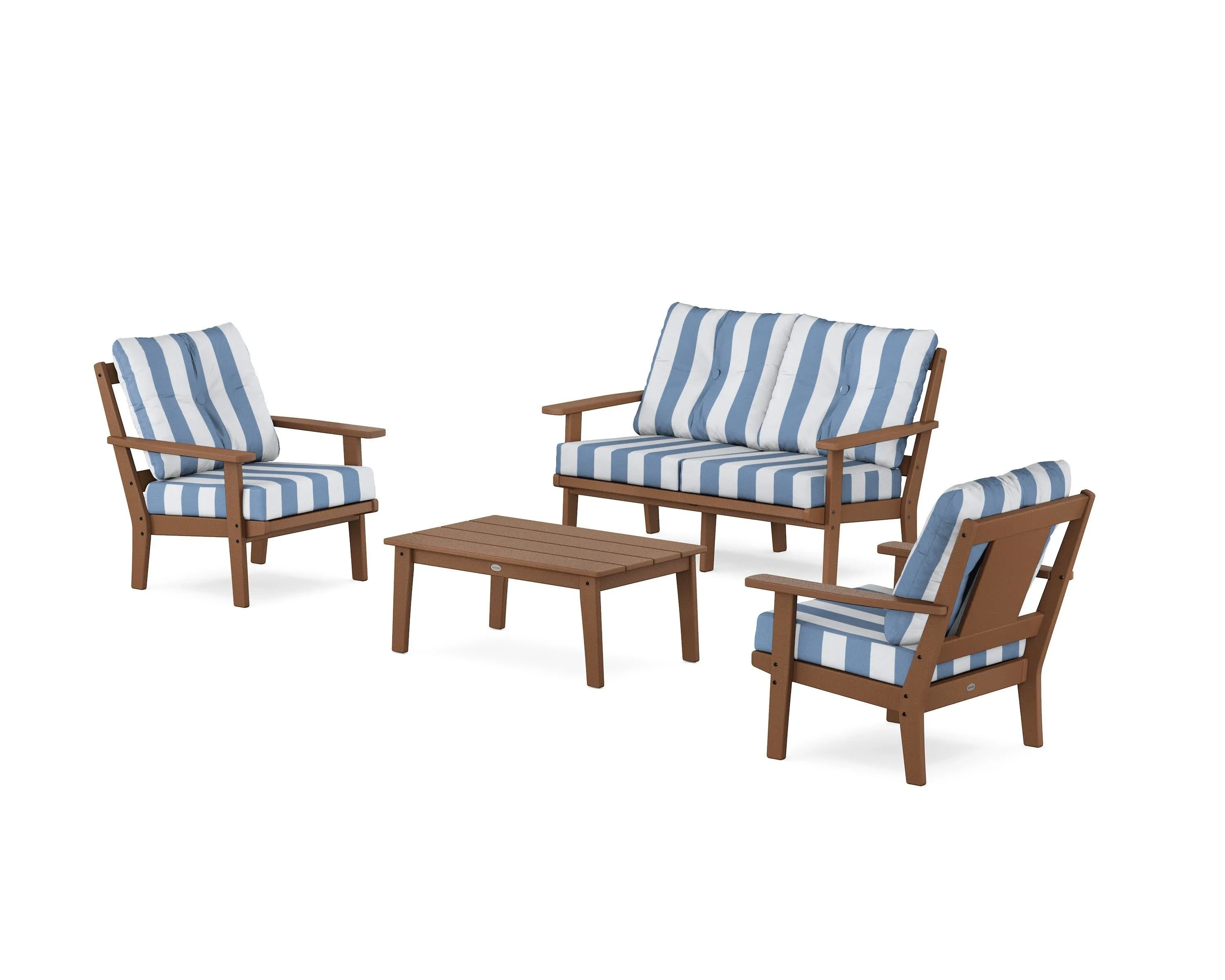 Prairie 4-Piece Deep Seating Set with Loveseat