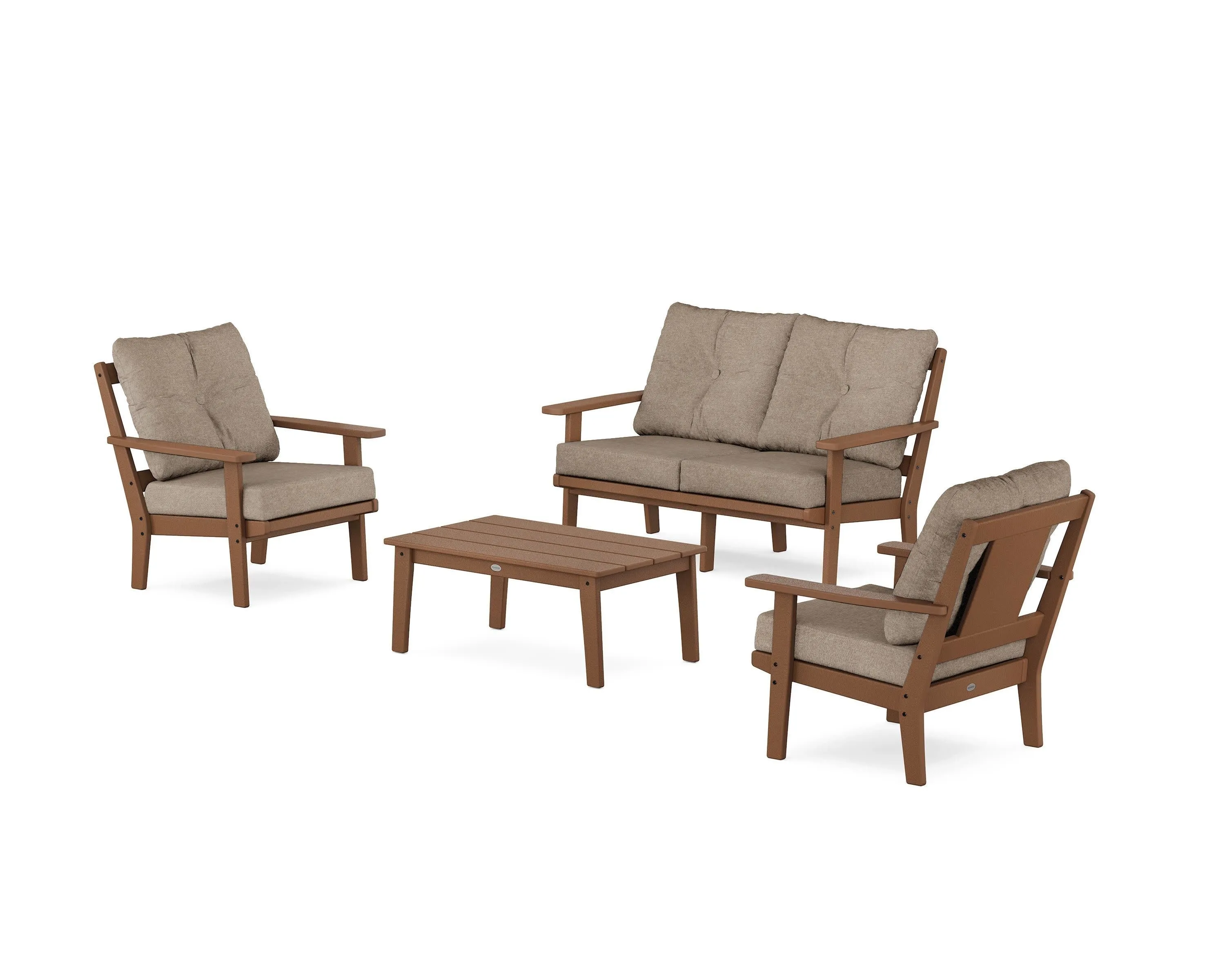 Prairie 4-Piece Deep Seating Set with Loveseat