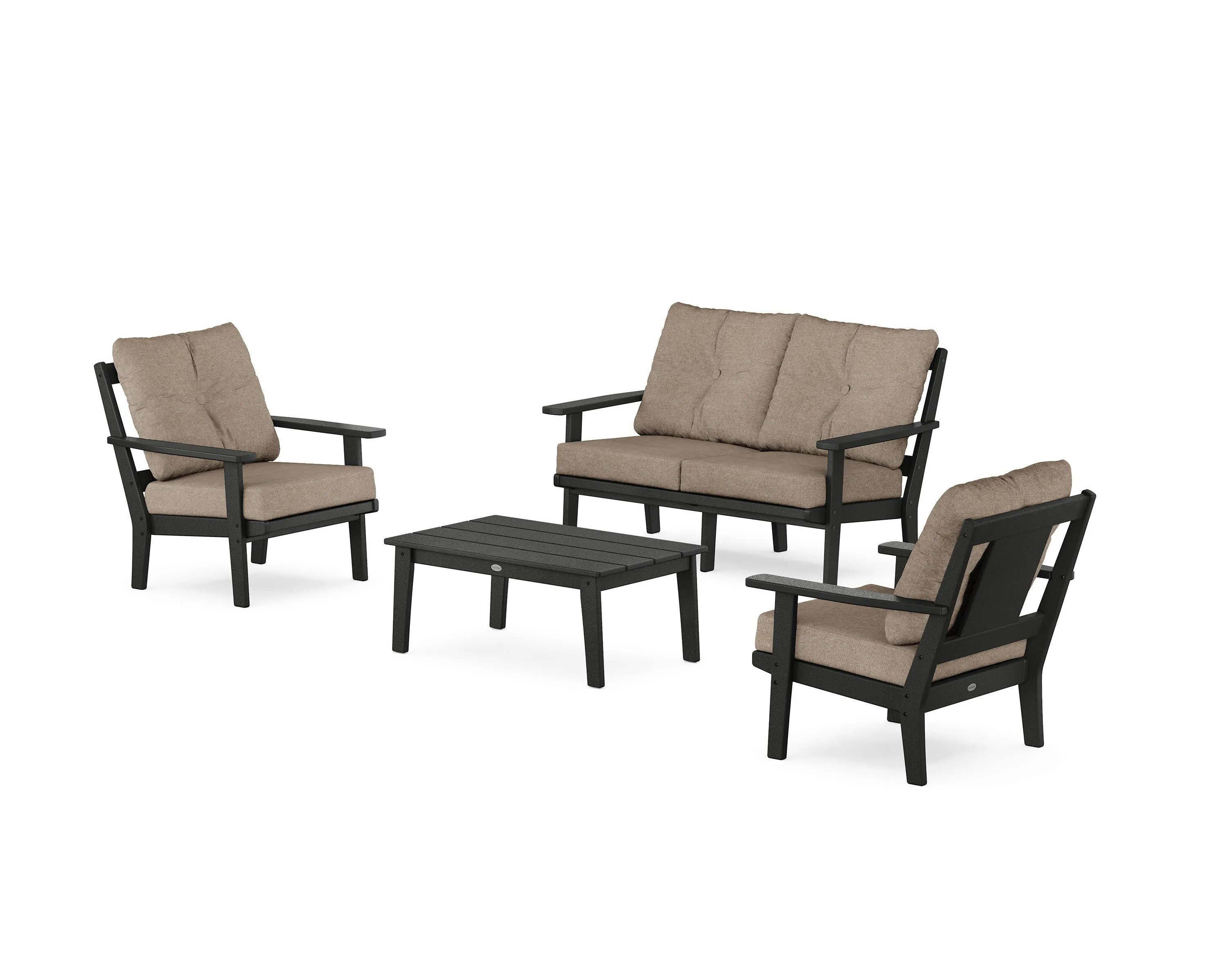 Prairie 4-Piece Deep Seating Set with Loveseat