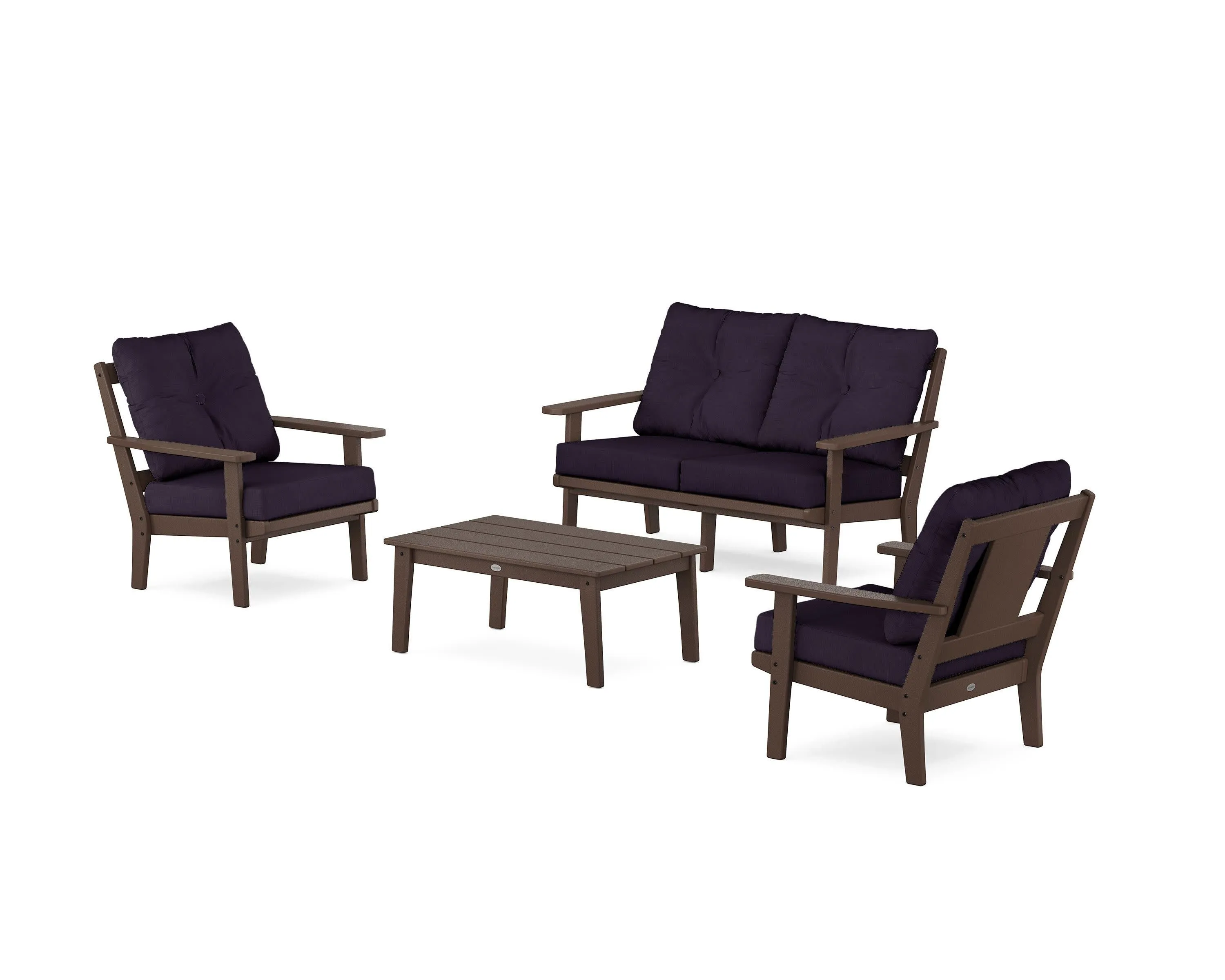 Prairie 4-Piece Deep Seating Set with Loveseat