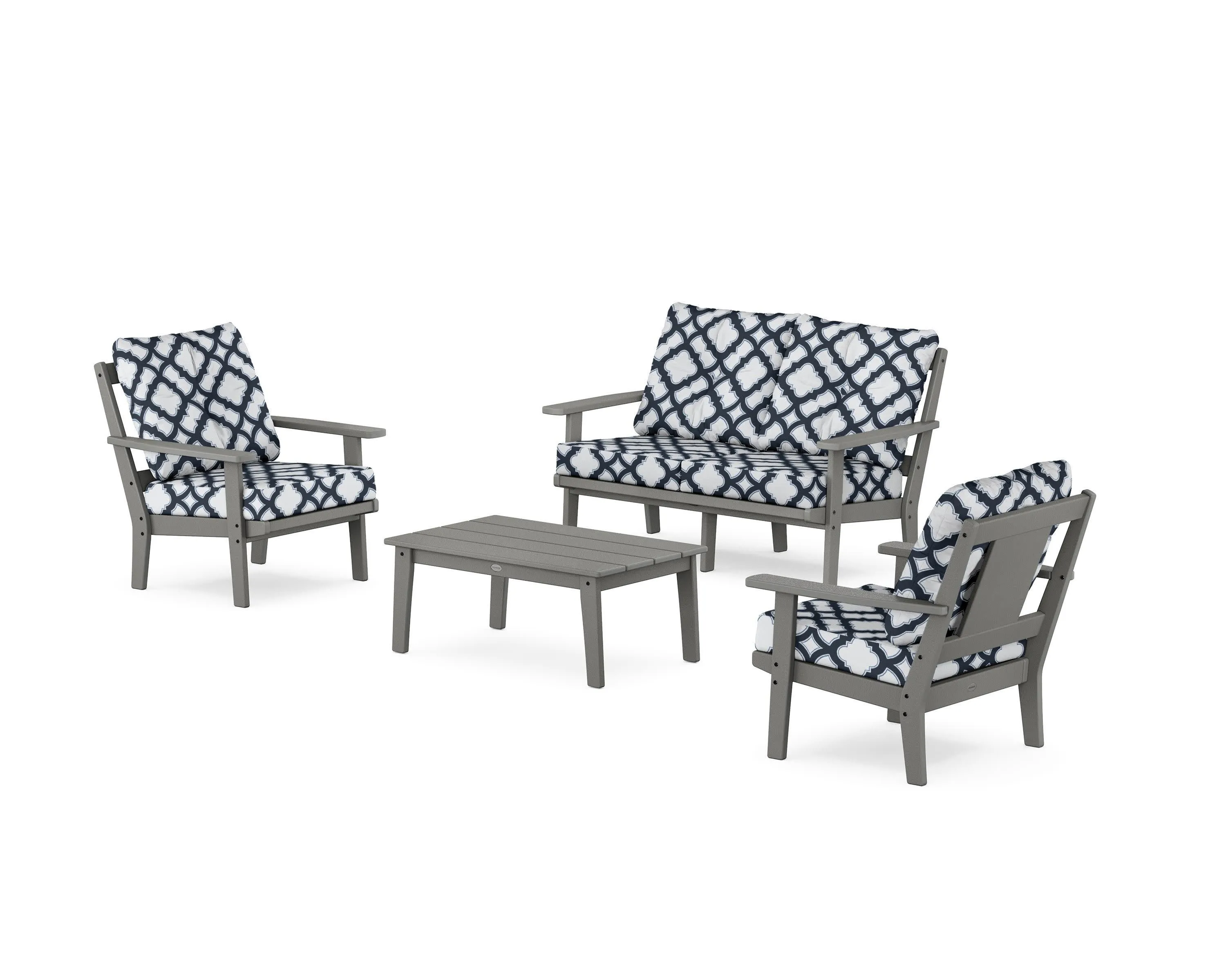 Prairie 4-Piece Deep Seating Set with Loveseat