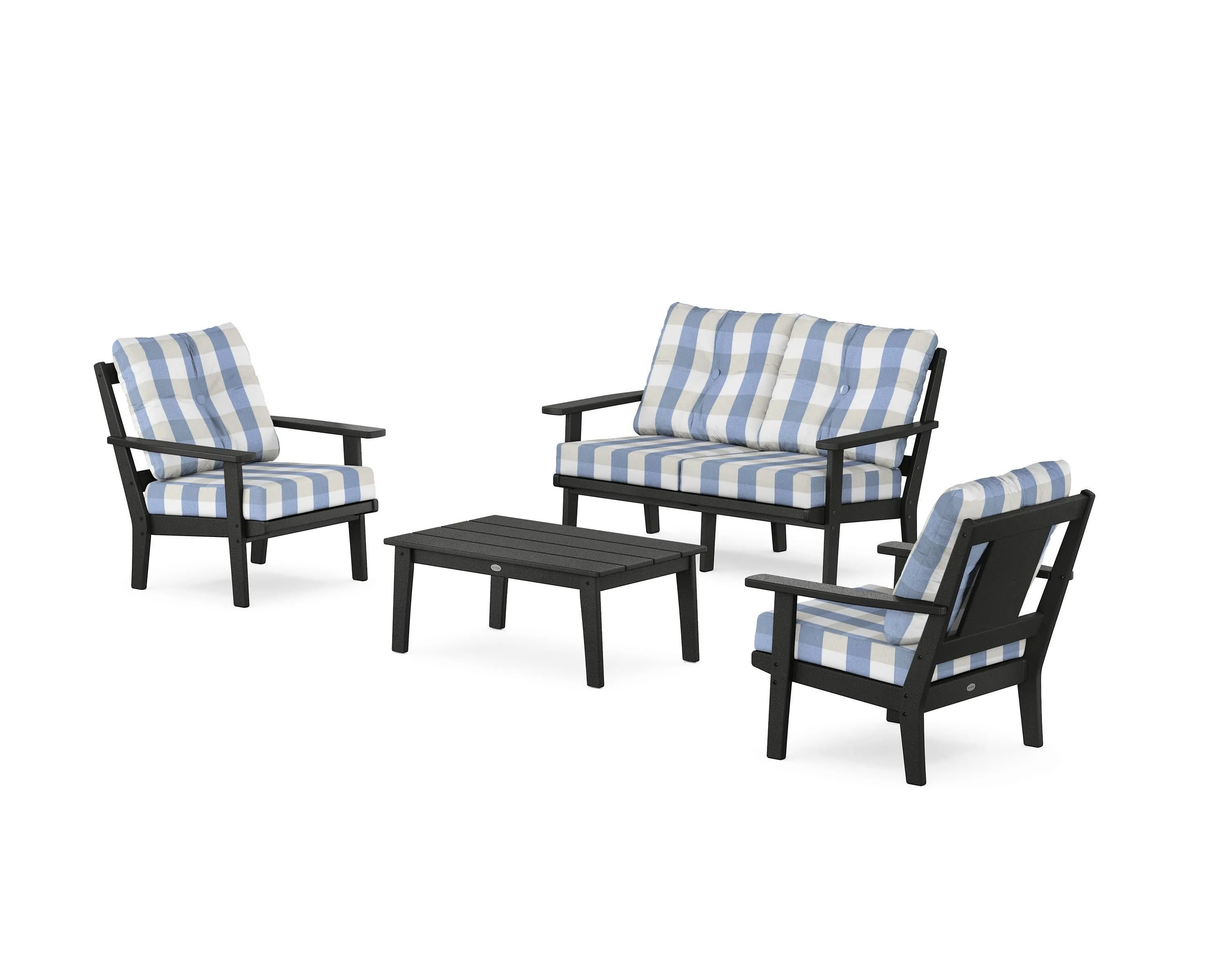 Prairie 4-Piece Deep Seating Set with Loveseat