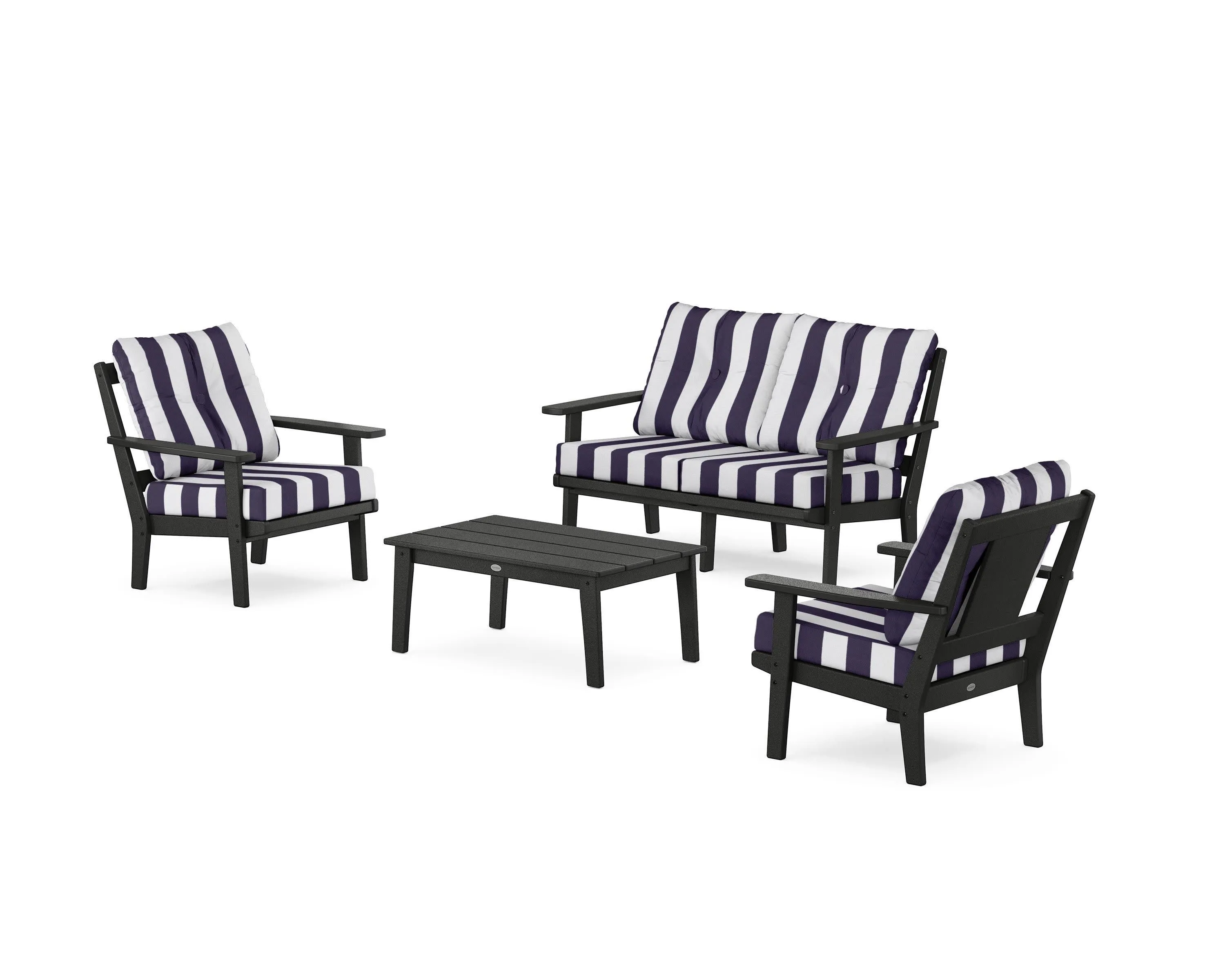 Prairie 4-Piece Deep Seating Set with Loveseat