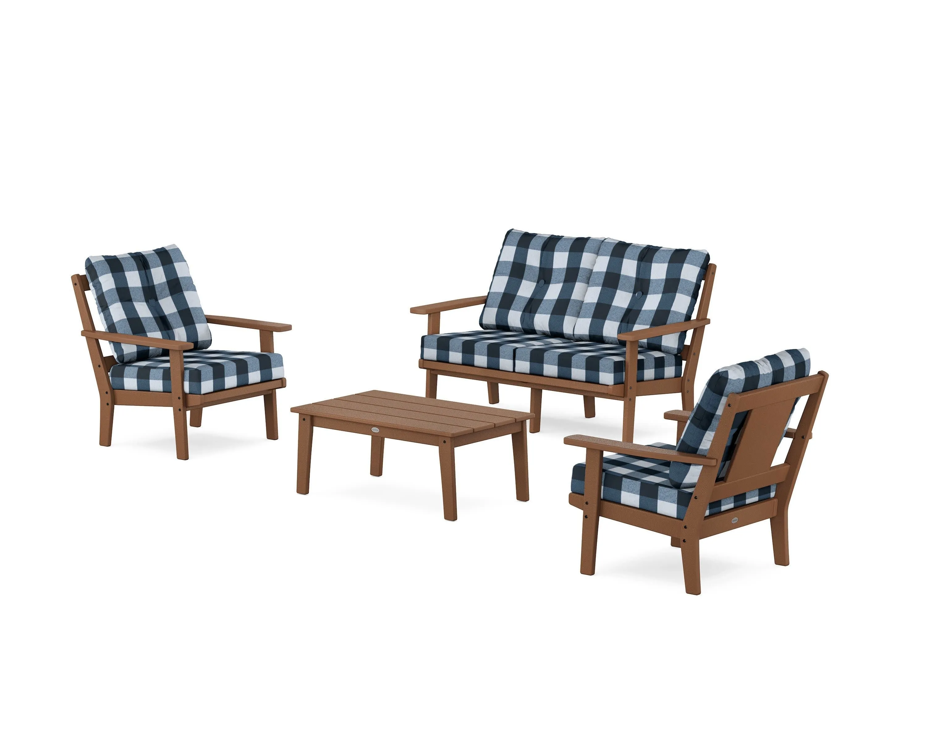 Prairie 4-Piece Deep Seating Set with Loveseat