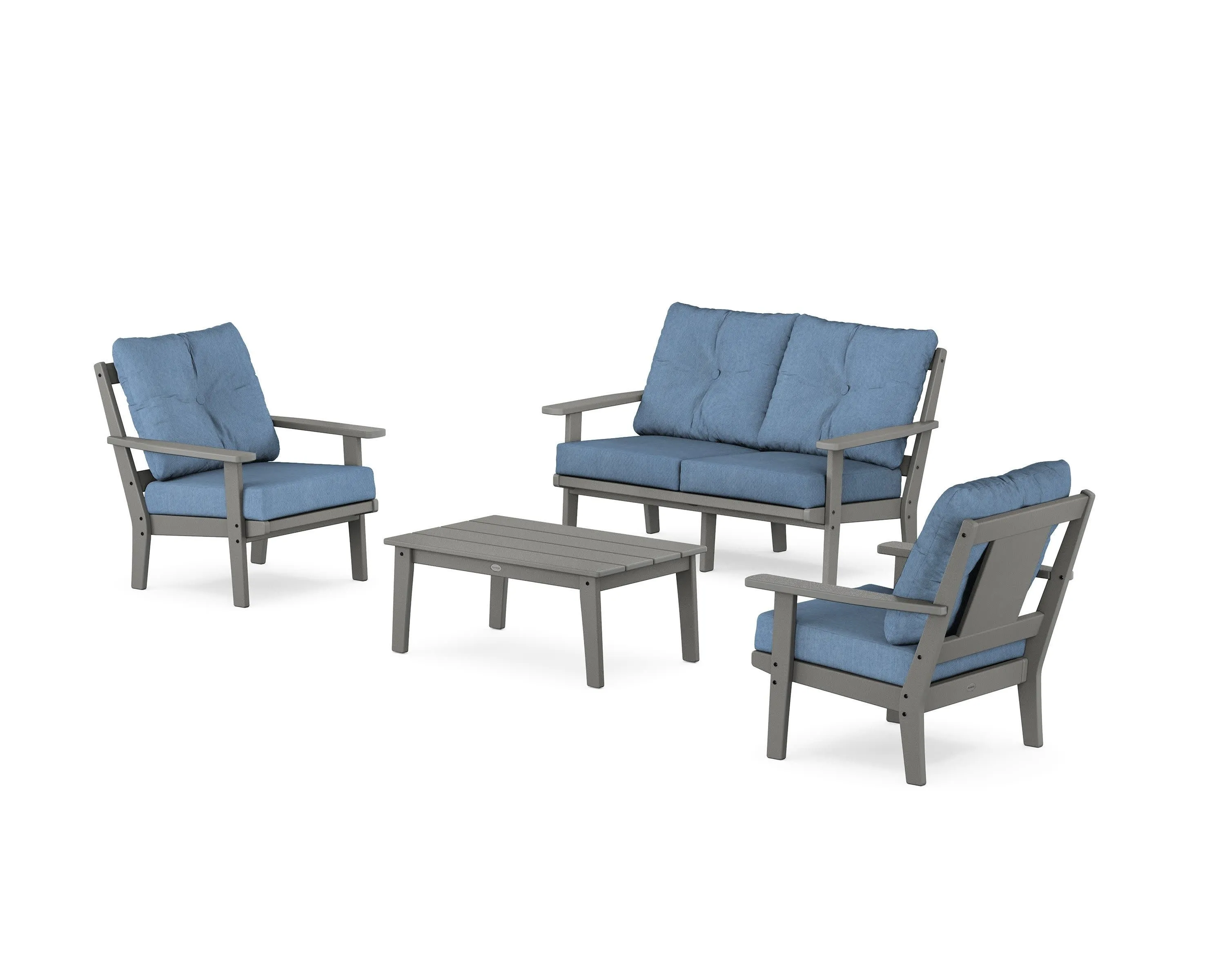 Prairie 4-Piece Deep Seating Set with Loveseat