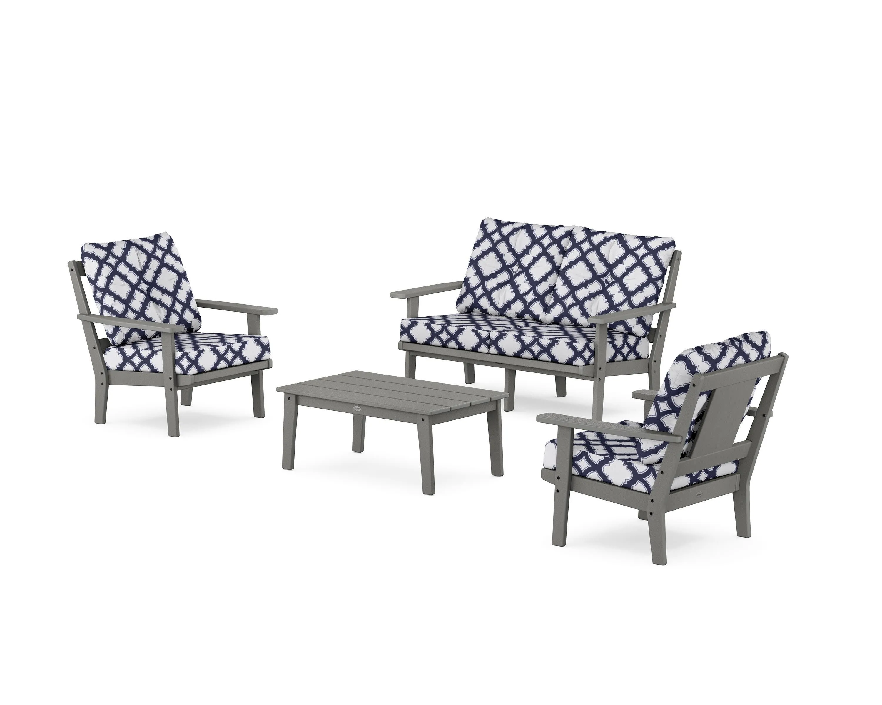 Prairie 4-Piece Deep Seating Set with Loveseat