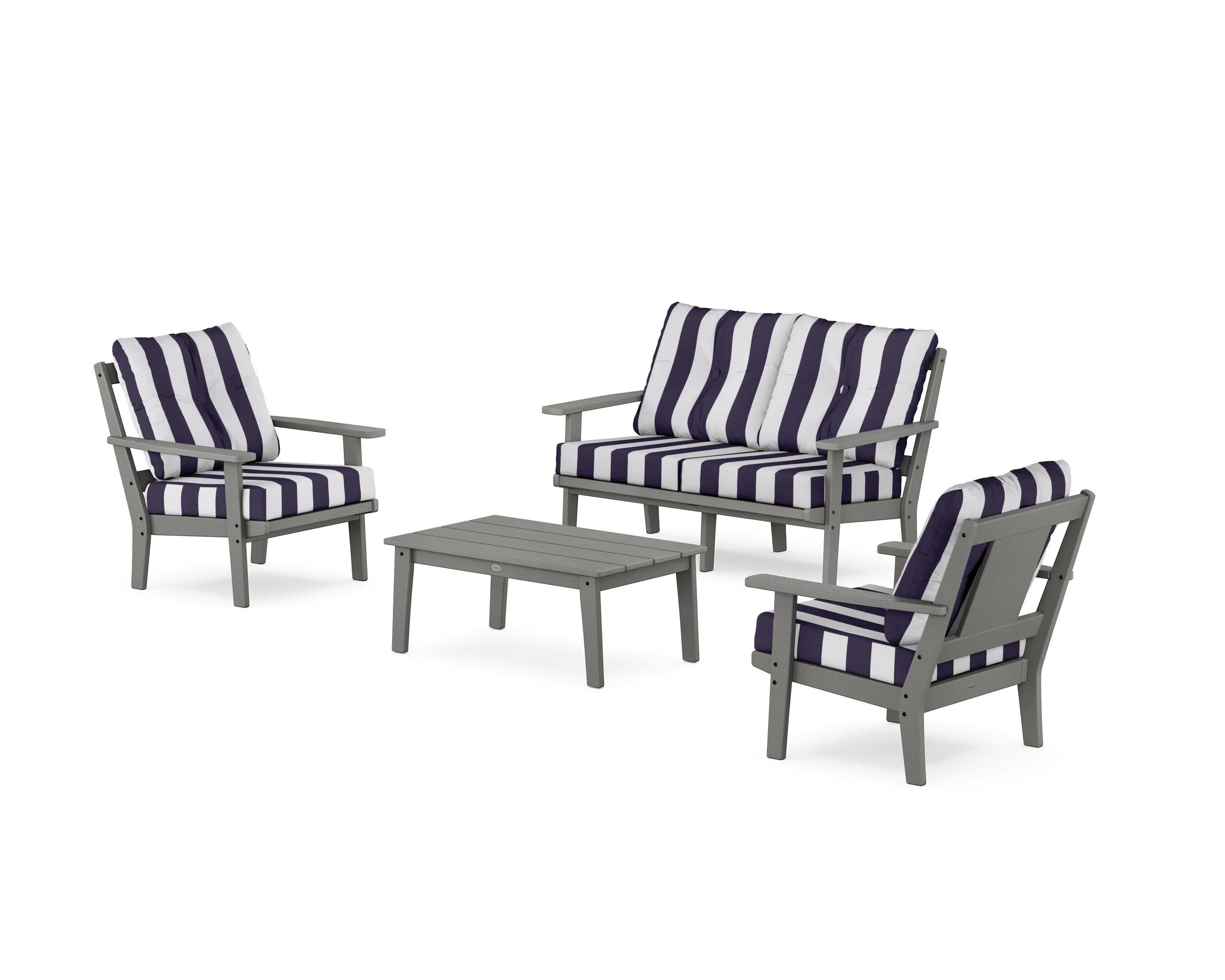 Prairie 4-Piece Deep Seating Set with Loveseat