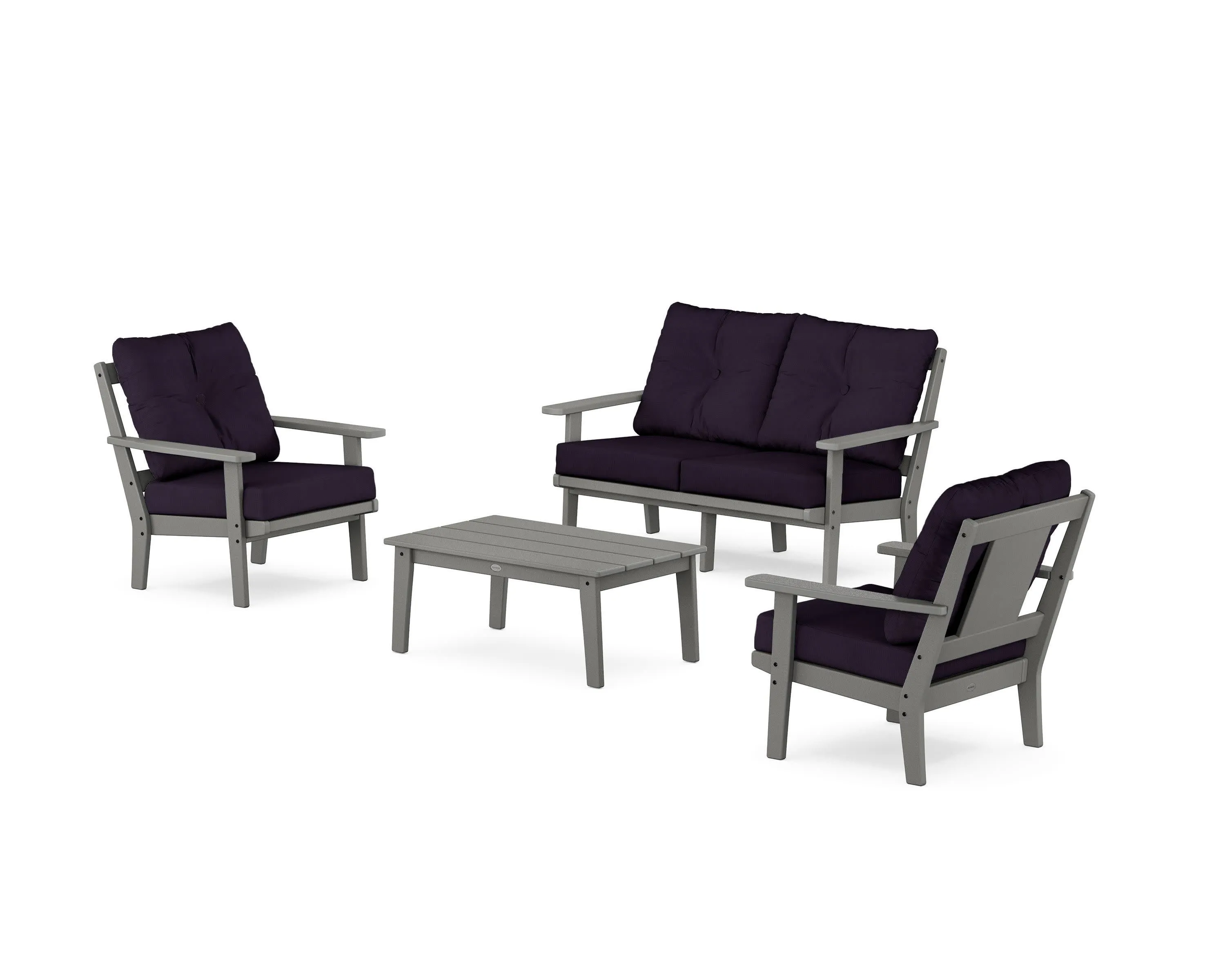 Prairie 4-Piece Deep Seating Set with Loveseat