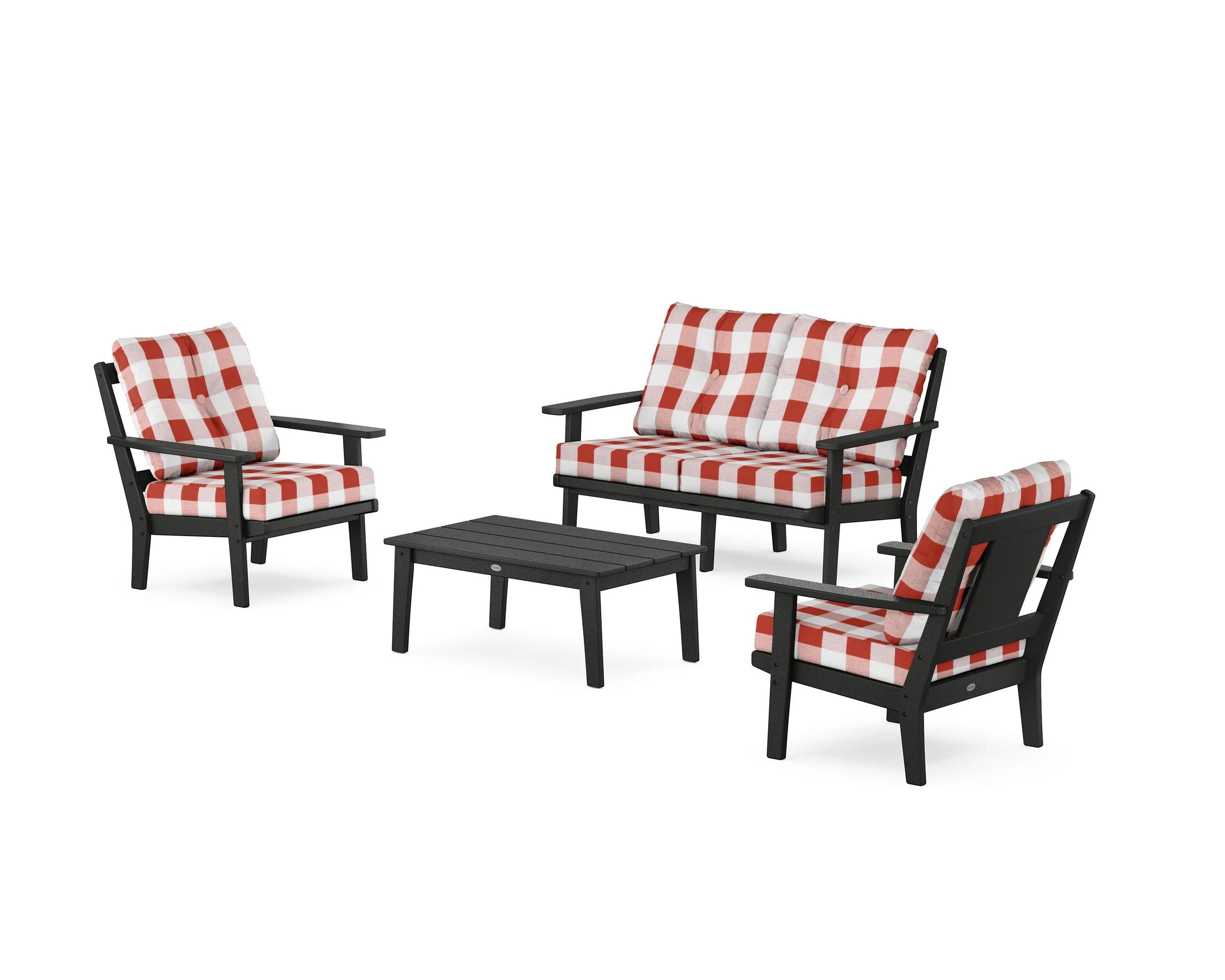 Prairie 4-Piece Deep Seating Set with Loveseat