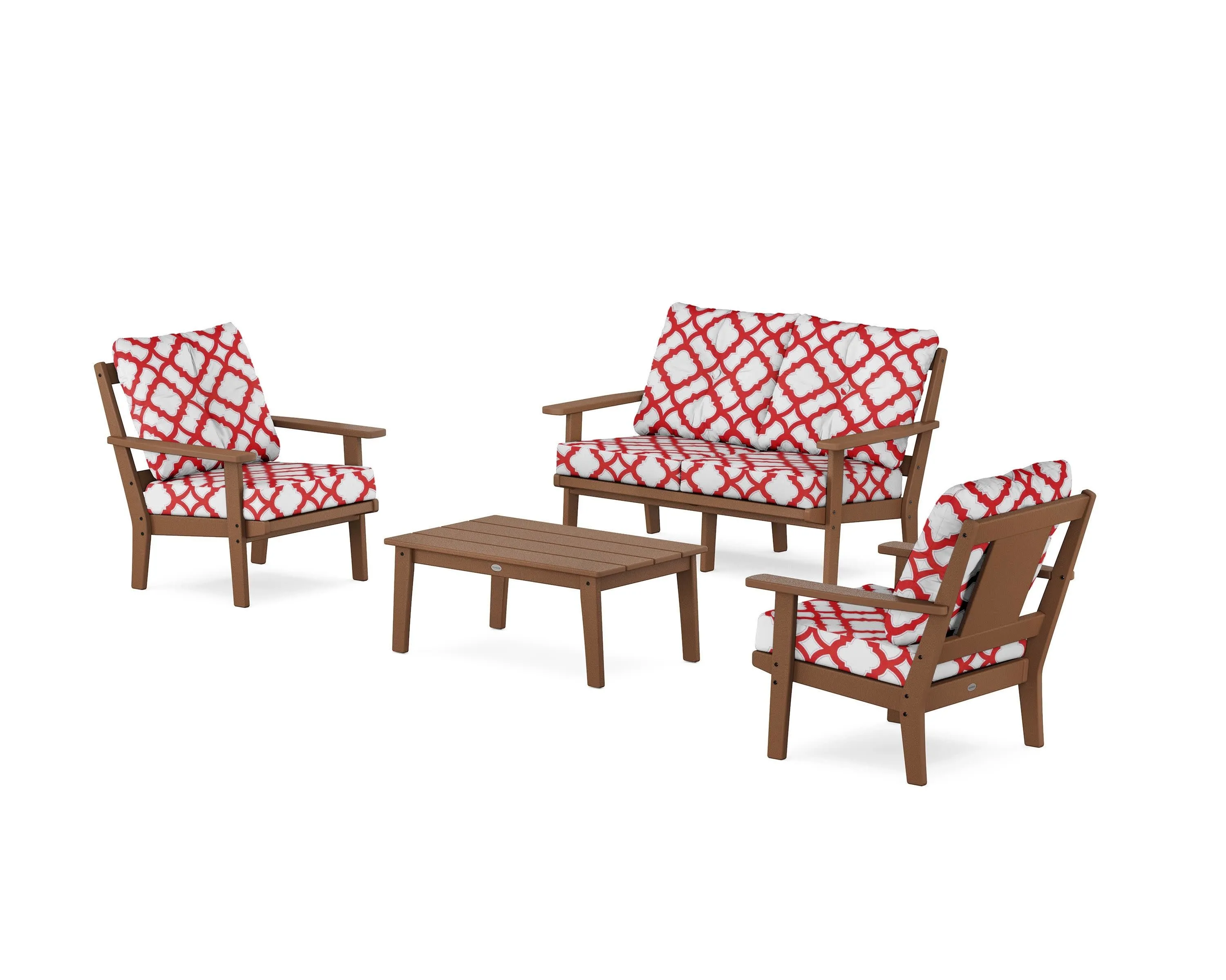 Prairie 4-Piece Deep Seating Set with Loveseat
