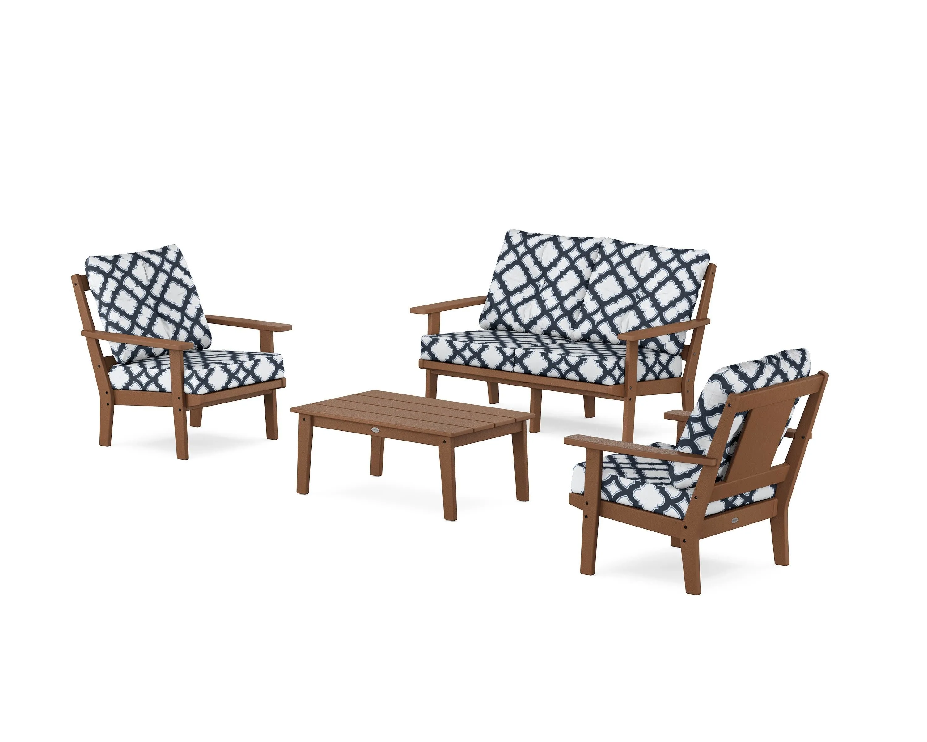 Prairie 4-Piece Deep Seating Set with Loveseat