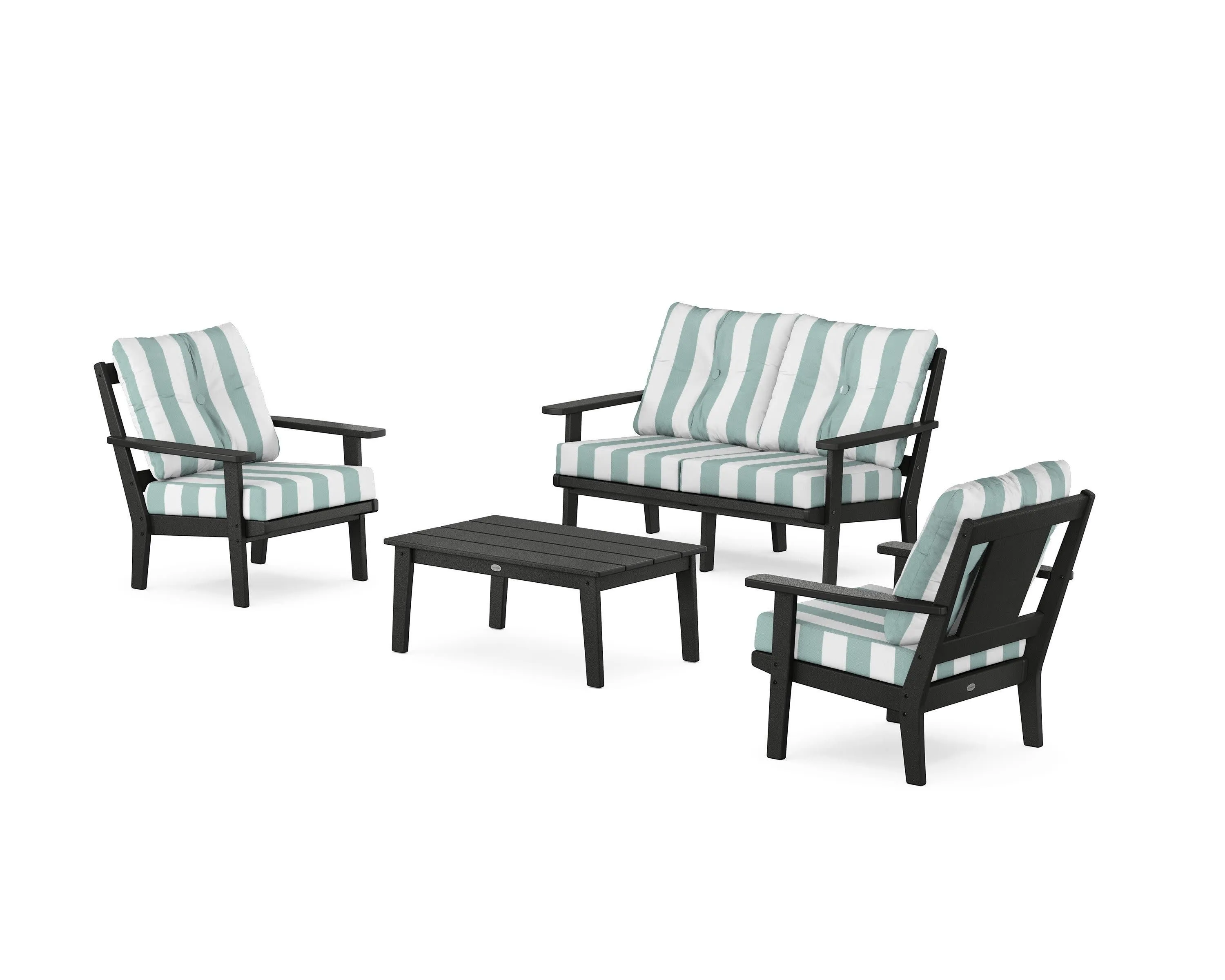 Prairie 4-Piece Deep Seating Set with Loveseat