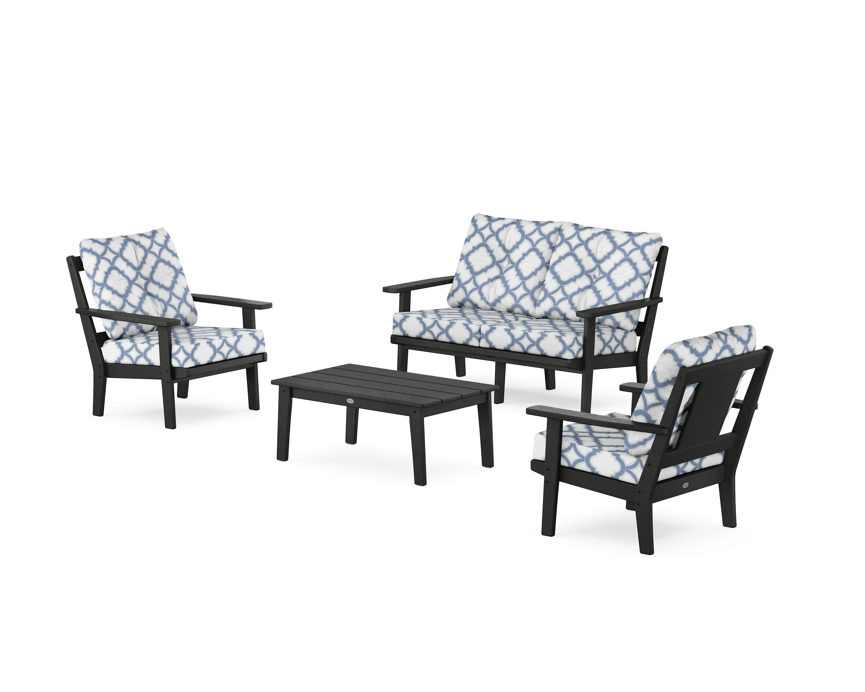 Prairie 4-Piece Deep Seating Set with Loveseat