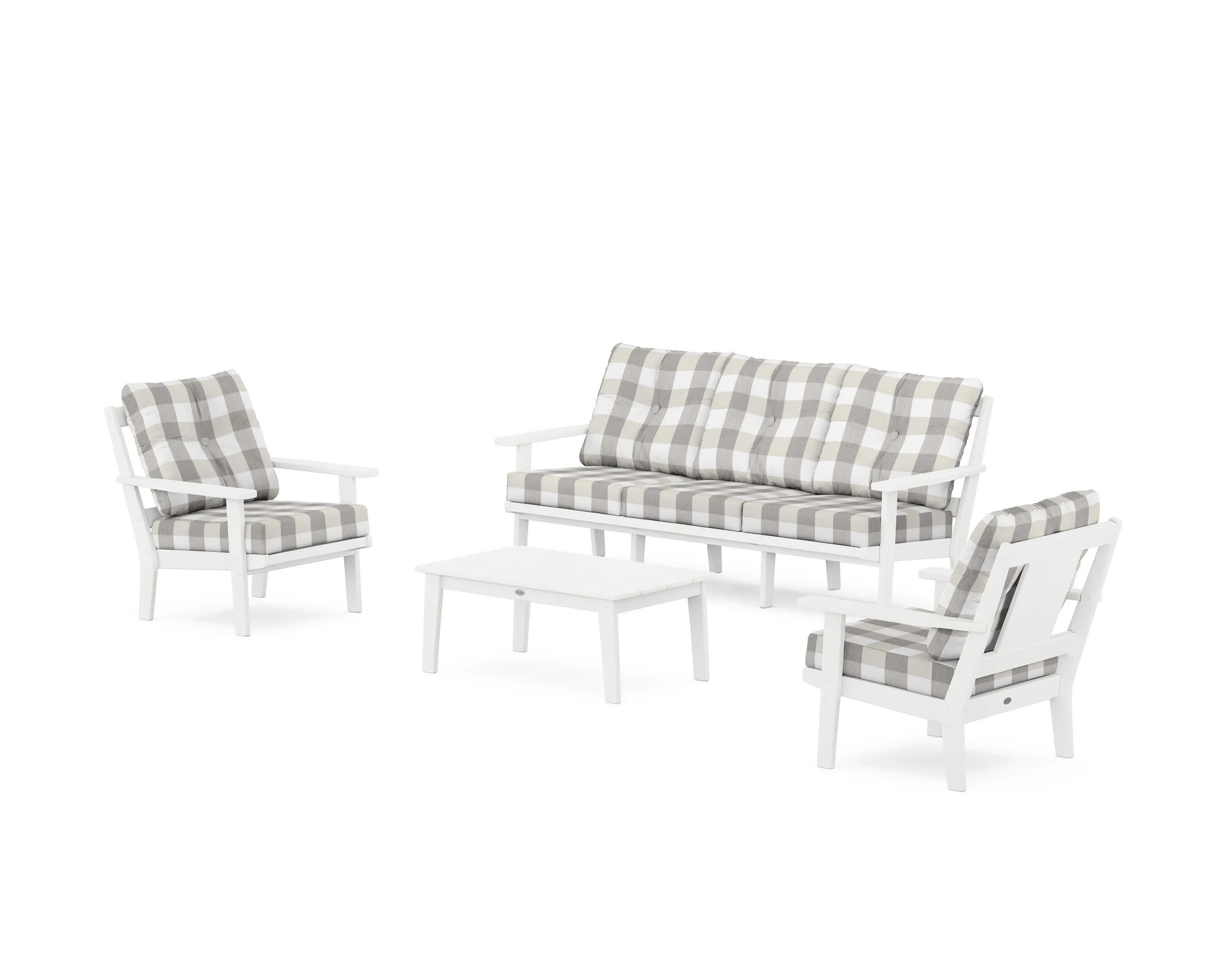 Prairie 4-Piece Deep Seating Set with Sofa