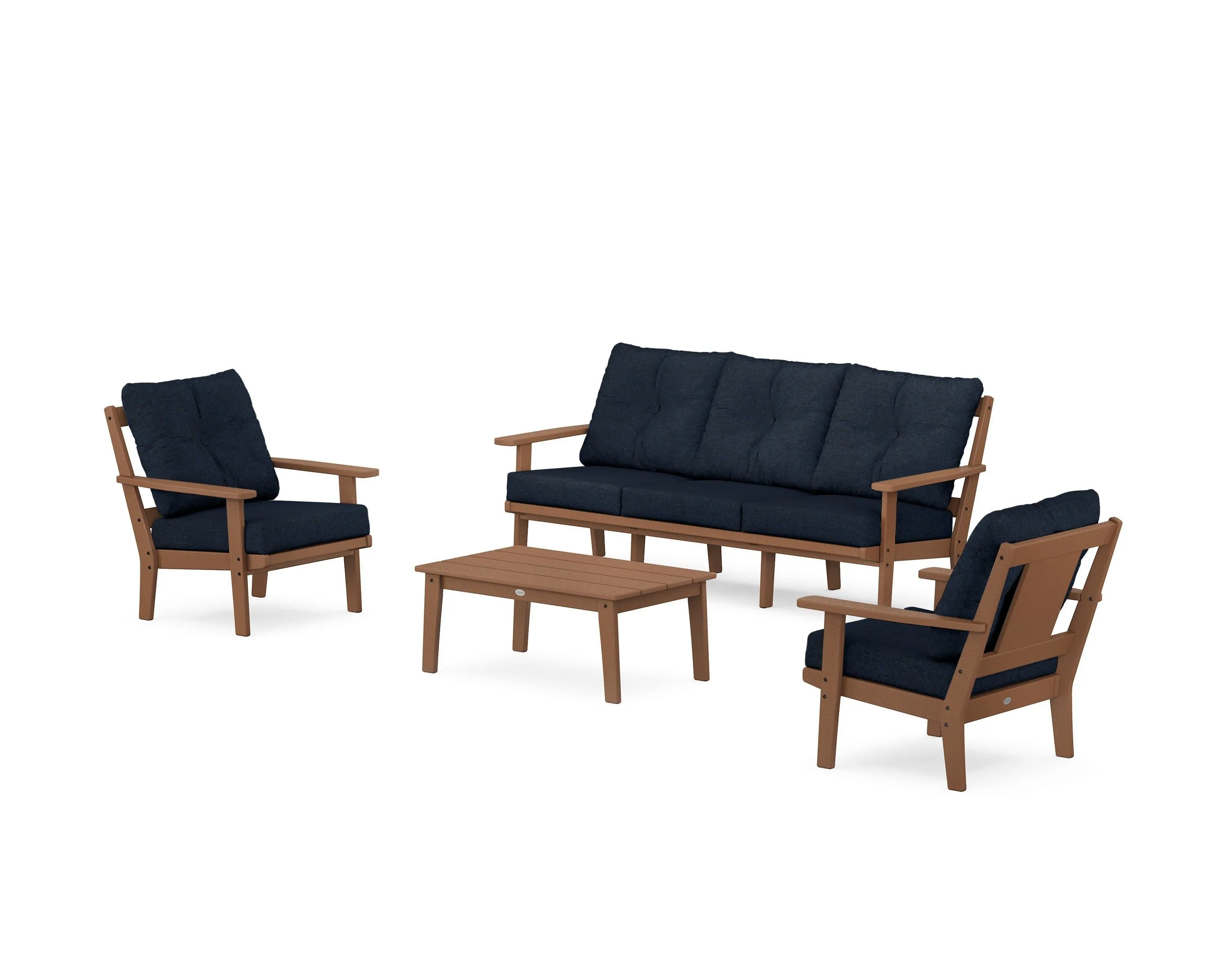 Prairie 4-Piece Deep Seating Set with Sofa
