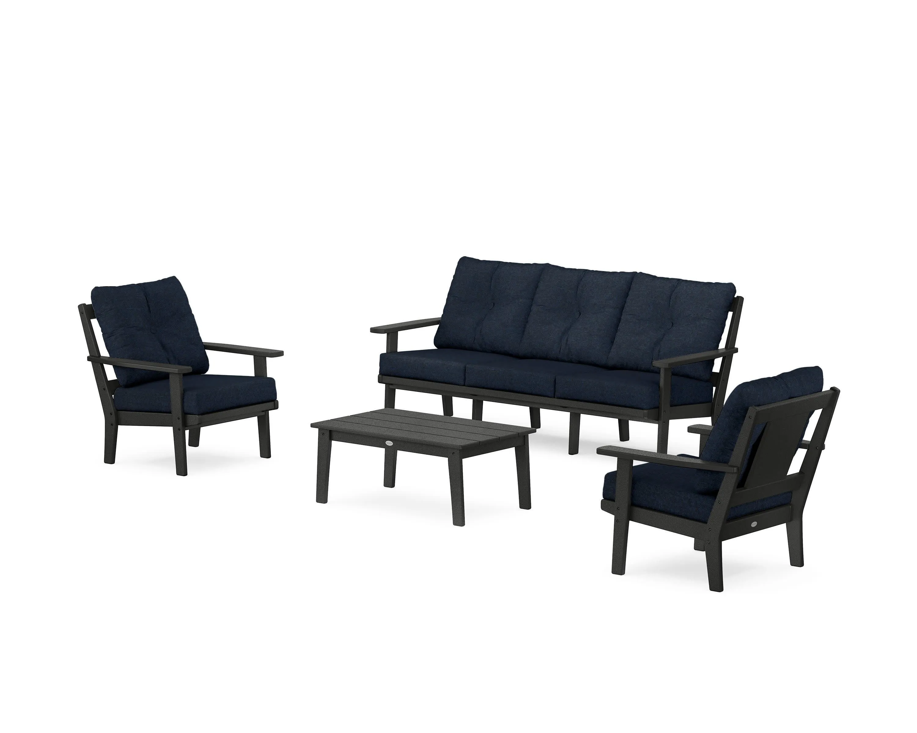 Prairie 4-Piece Deep Seating Set with Sofa