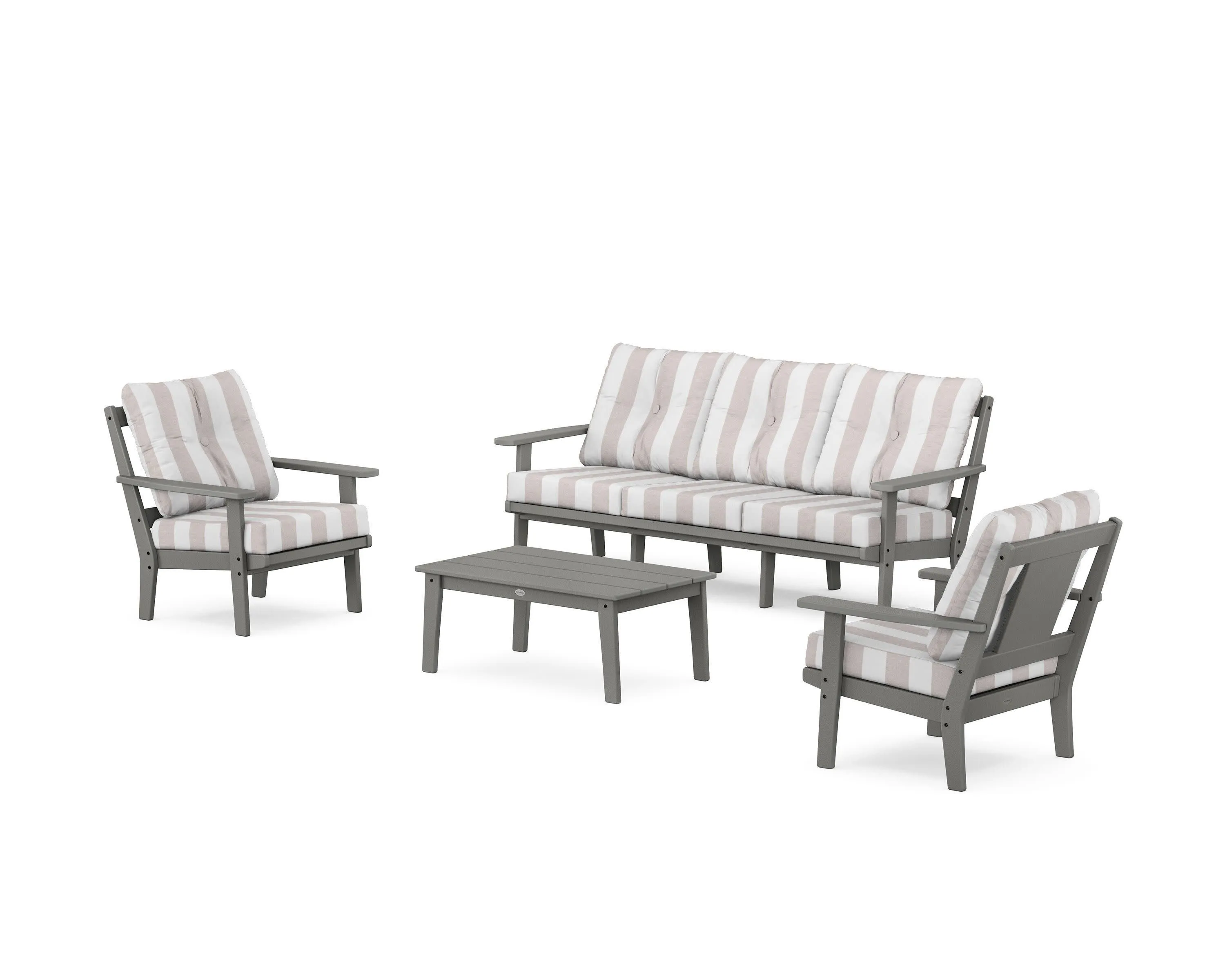 Prairie 4-Piece Deep Seating Set with Sofa