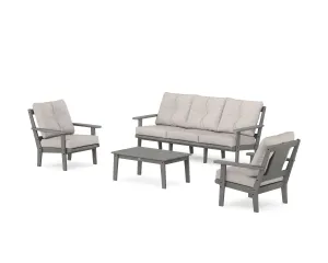 Prairie 4-Piece Deep Seating Set with Sofaoutdoor patio dining furniture set