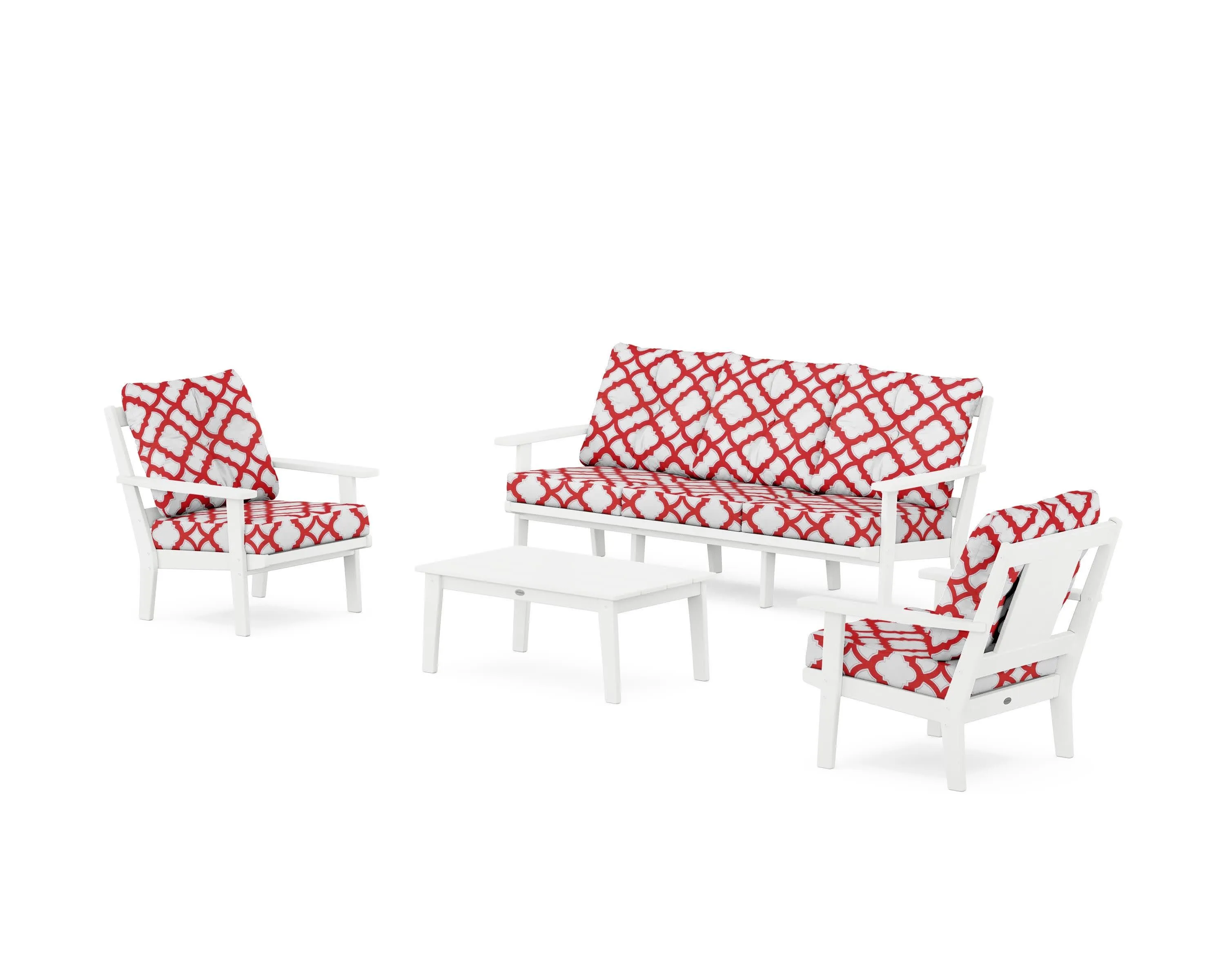 Prairie 4-Piece Deep Seating Set with Sofa