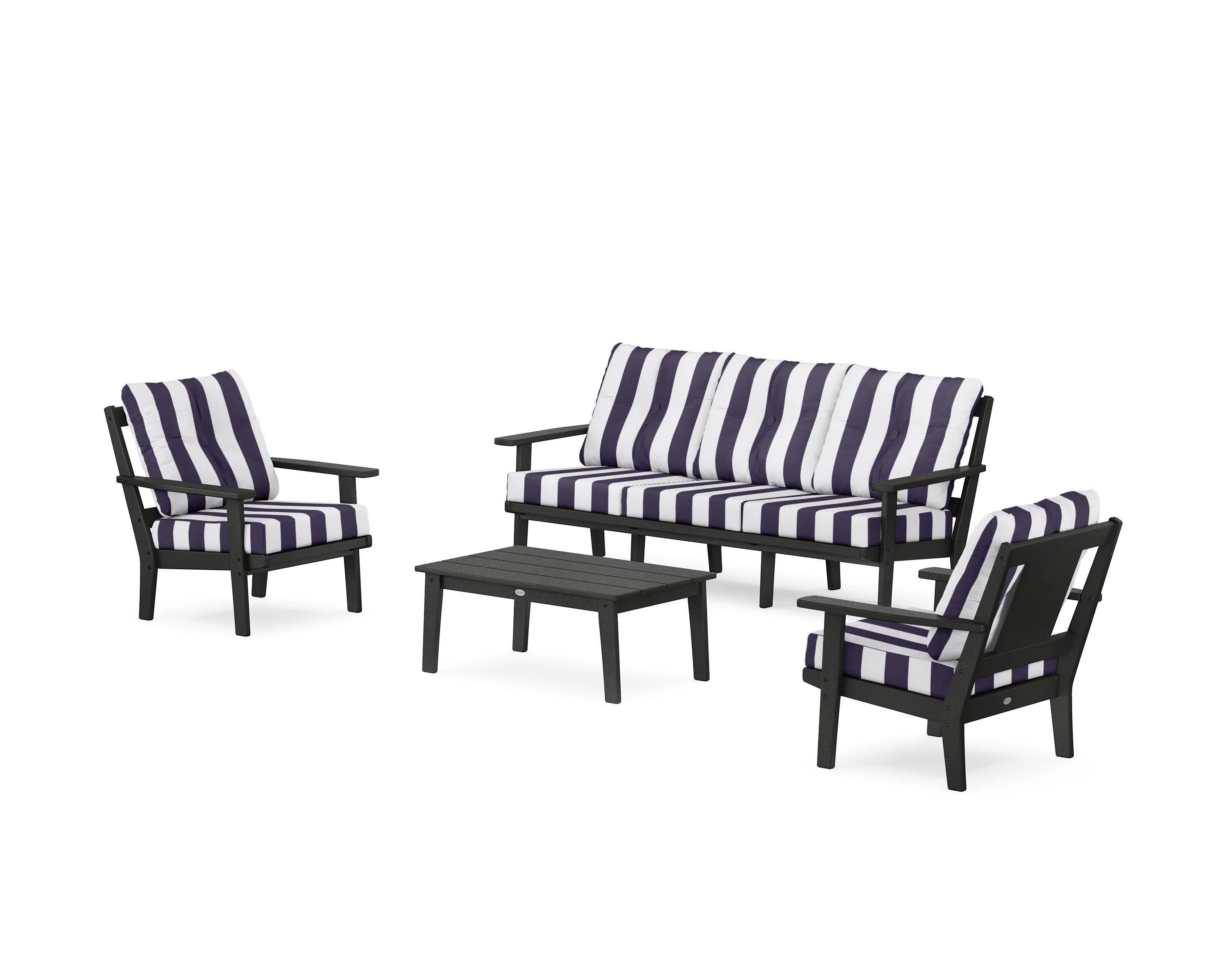Prairie 4-Piece Deep Seating Set with Sofa