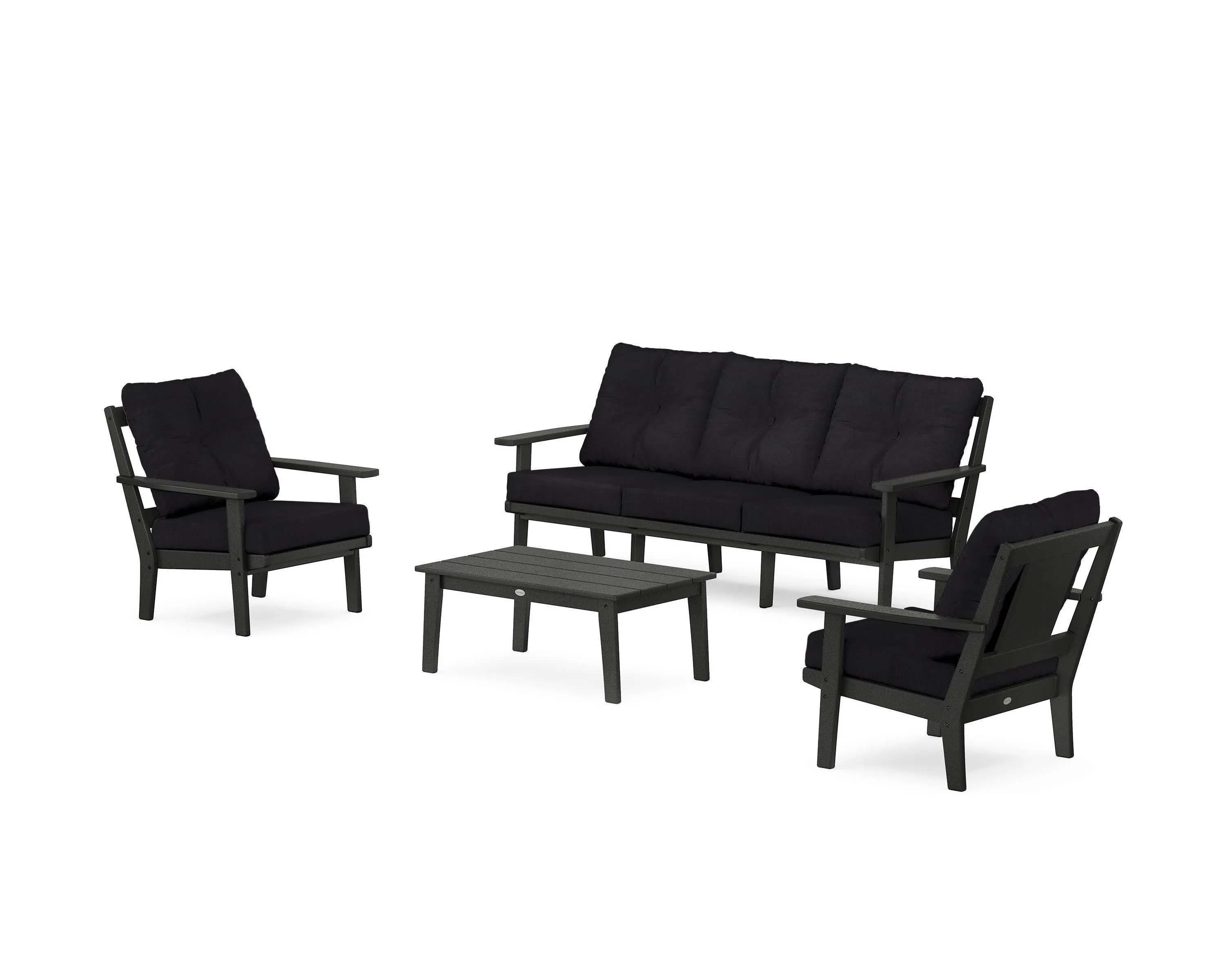 Prairie 4-Piece Deep Seating Set with Sofa