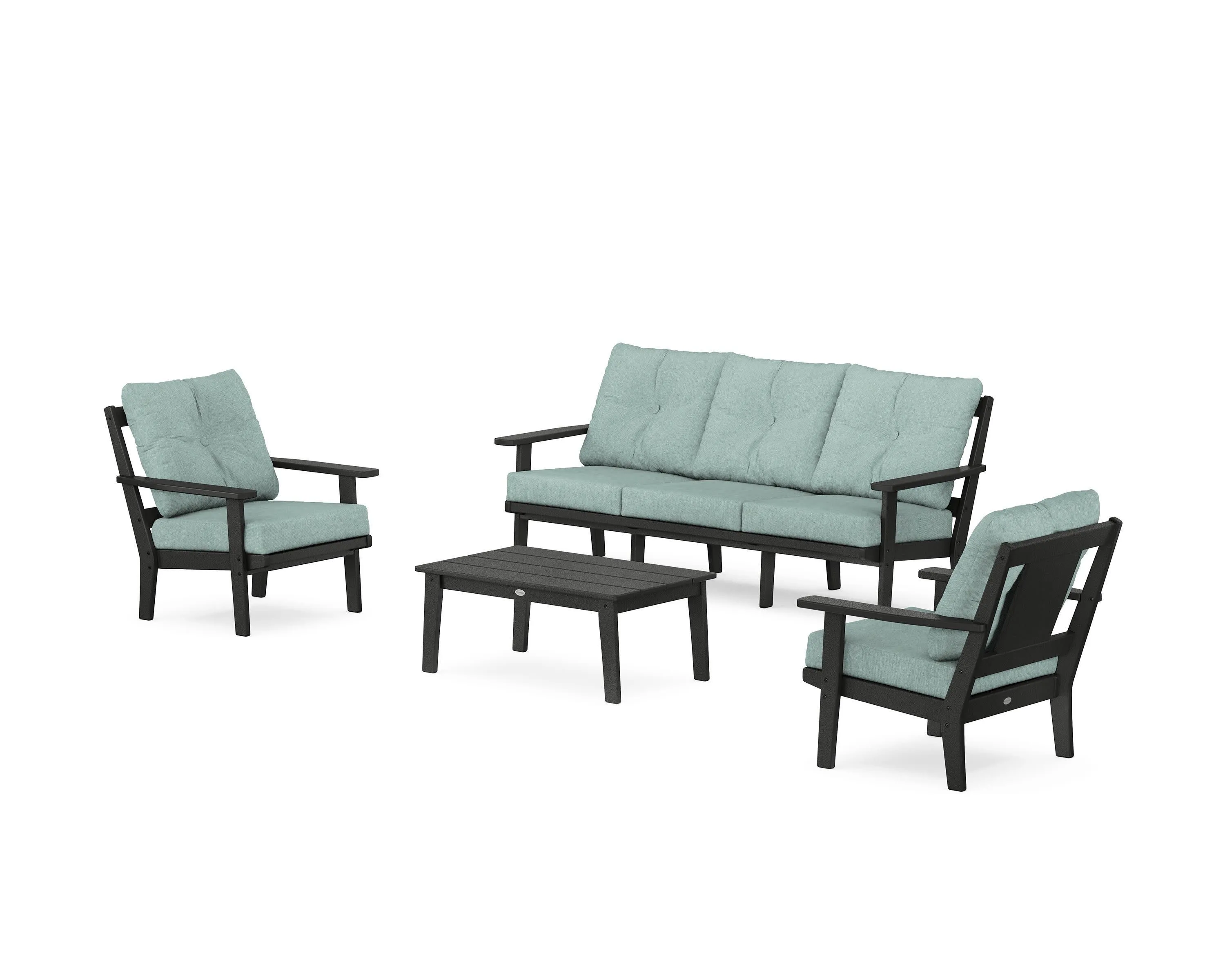 Prairie 4-Piece Deep Seating Set with Sofa