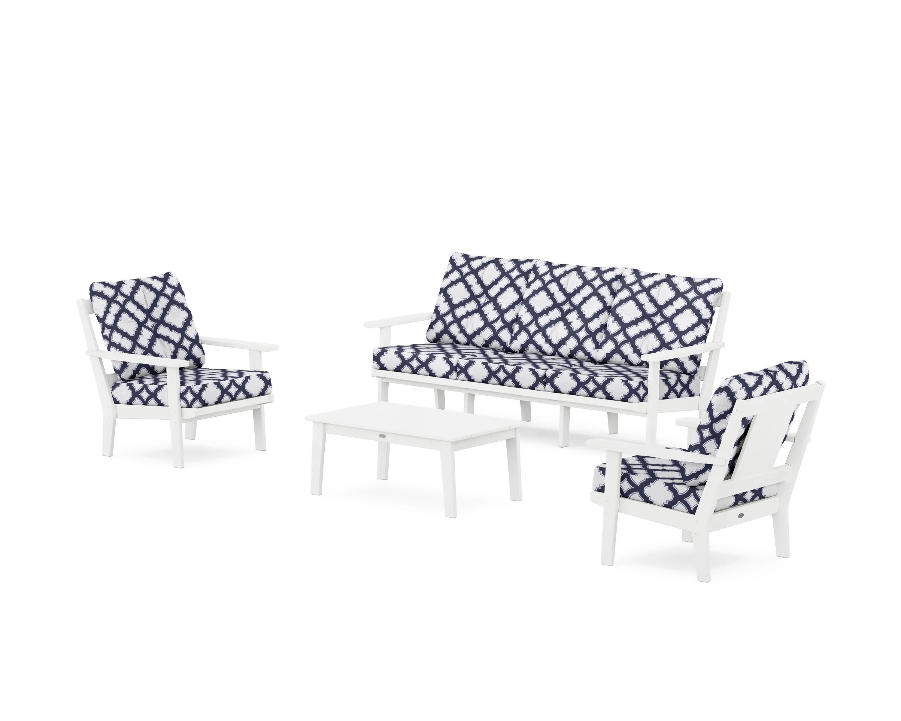 Prairie 4-Piece Deep Seating Set with Sofa