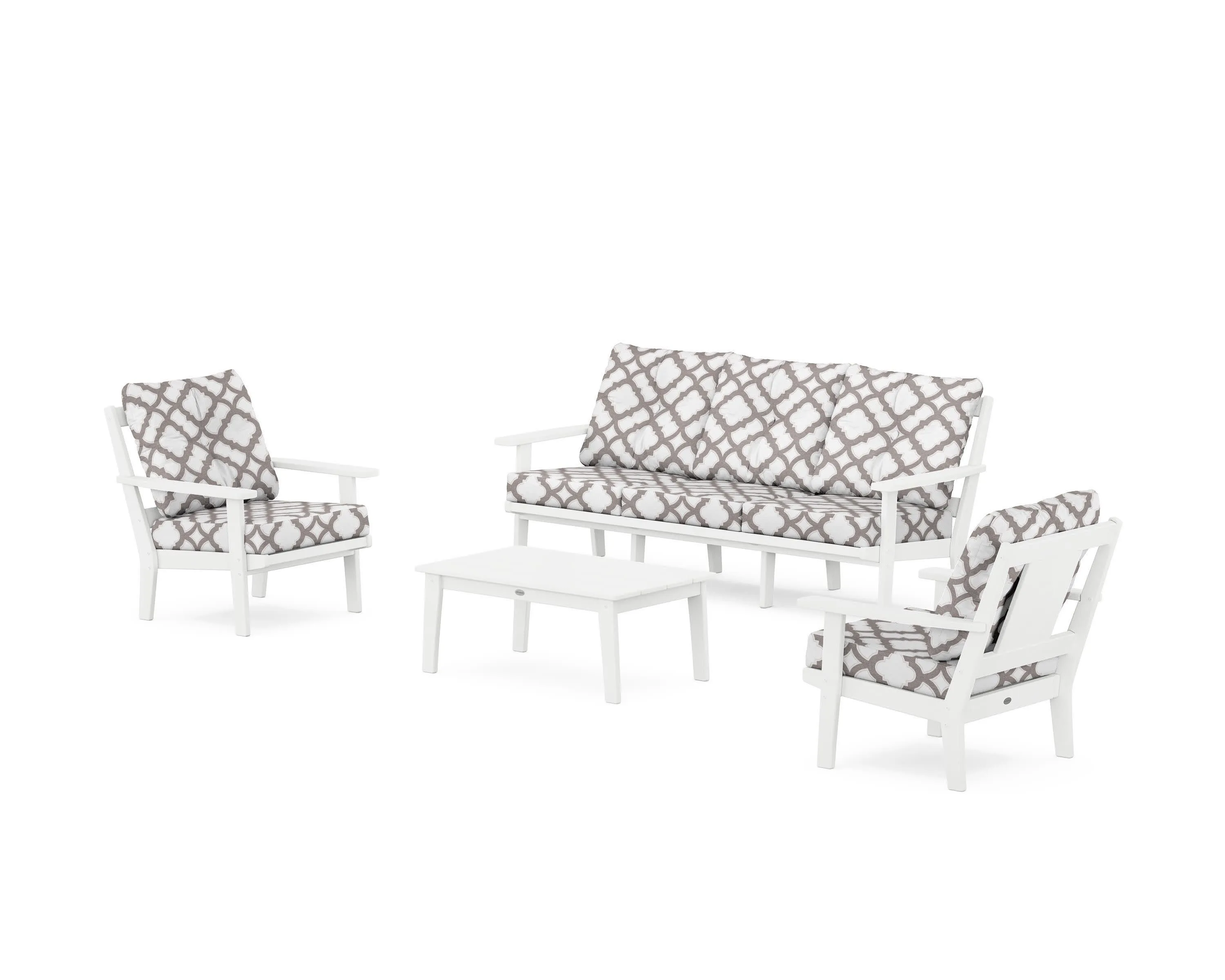 Prairie 4-Piece Deep Seating Set with Sofa