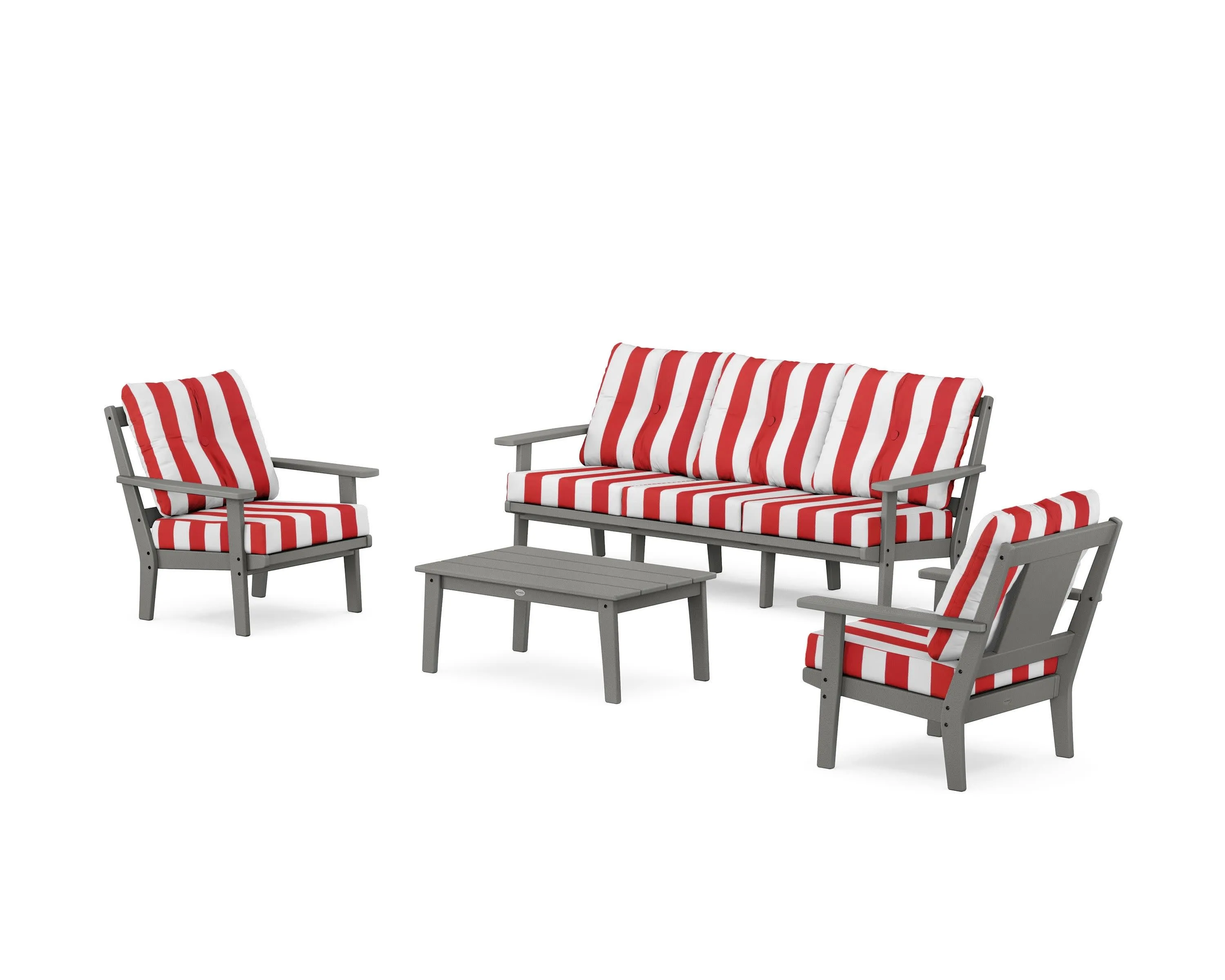 Prairie 4-Piece Deep Seating Set with Sofa