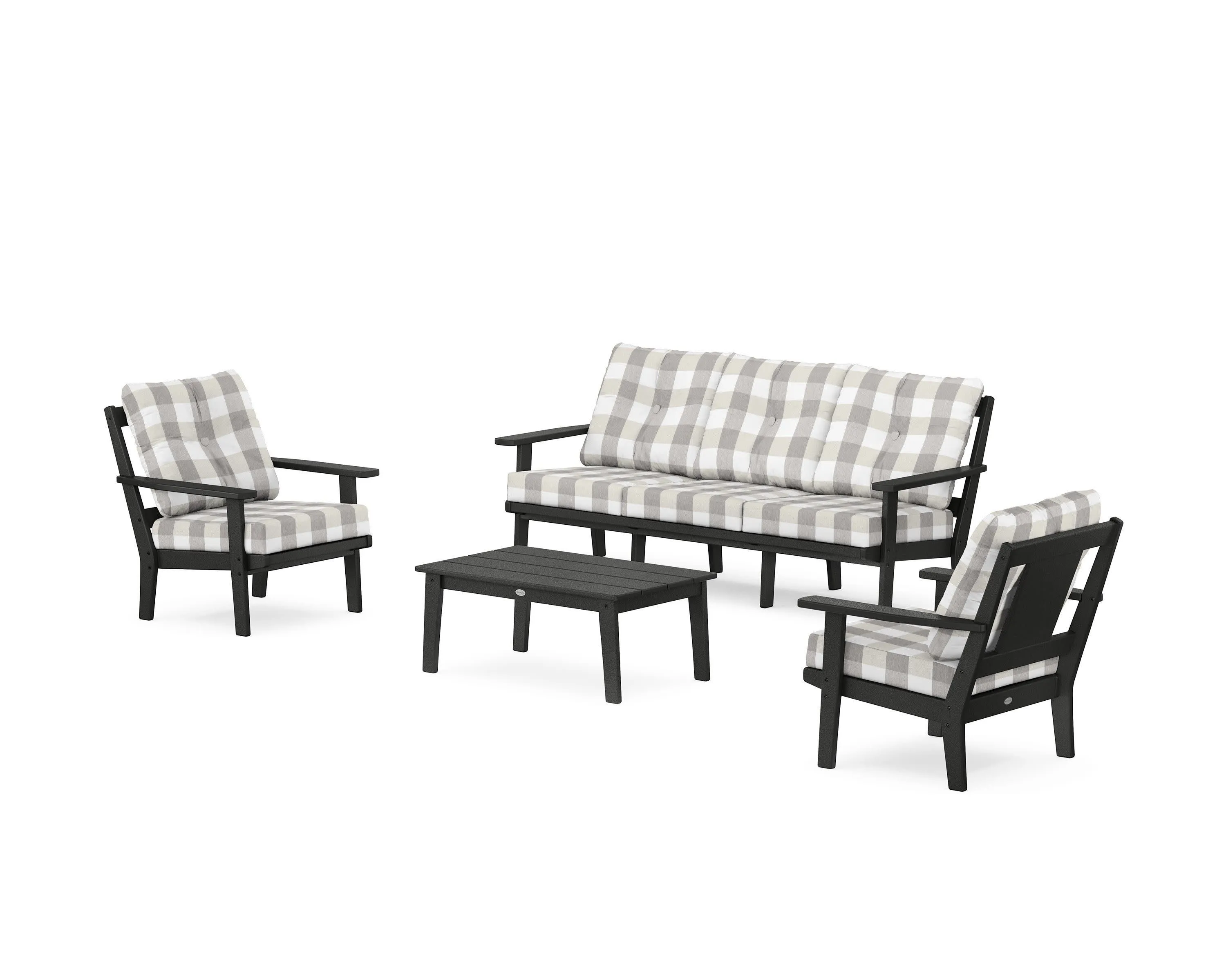 Prairie 4-Piece Deep Seating Set with Sofa