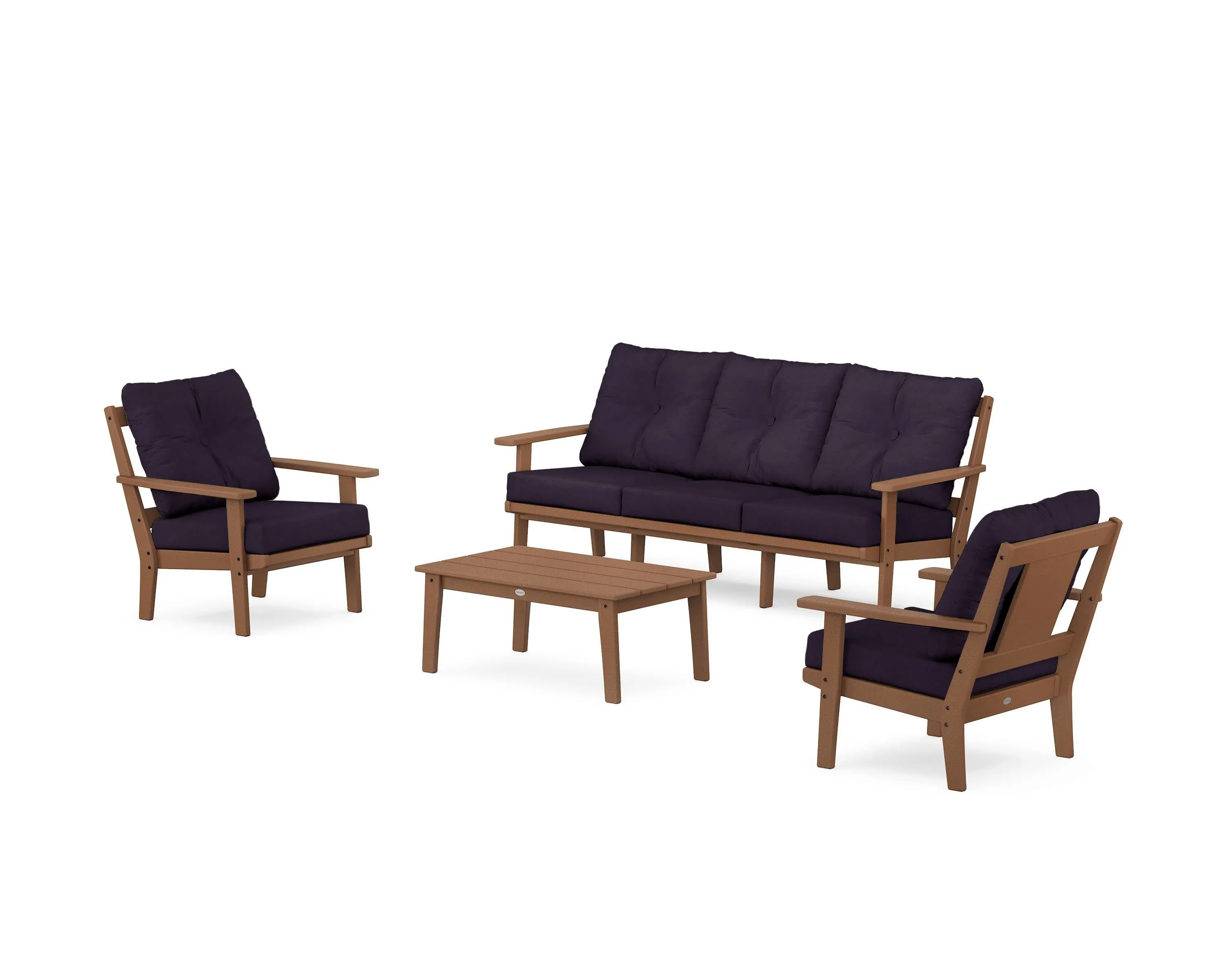 Prairie 4-Piece Deep Seating Set with Sofa