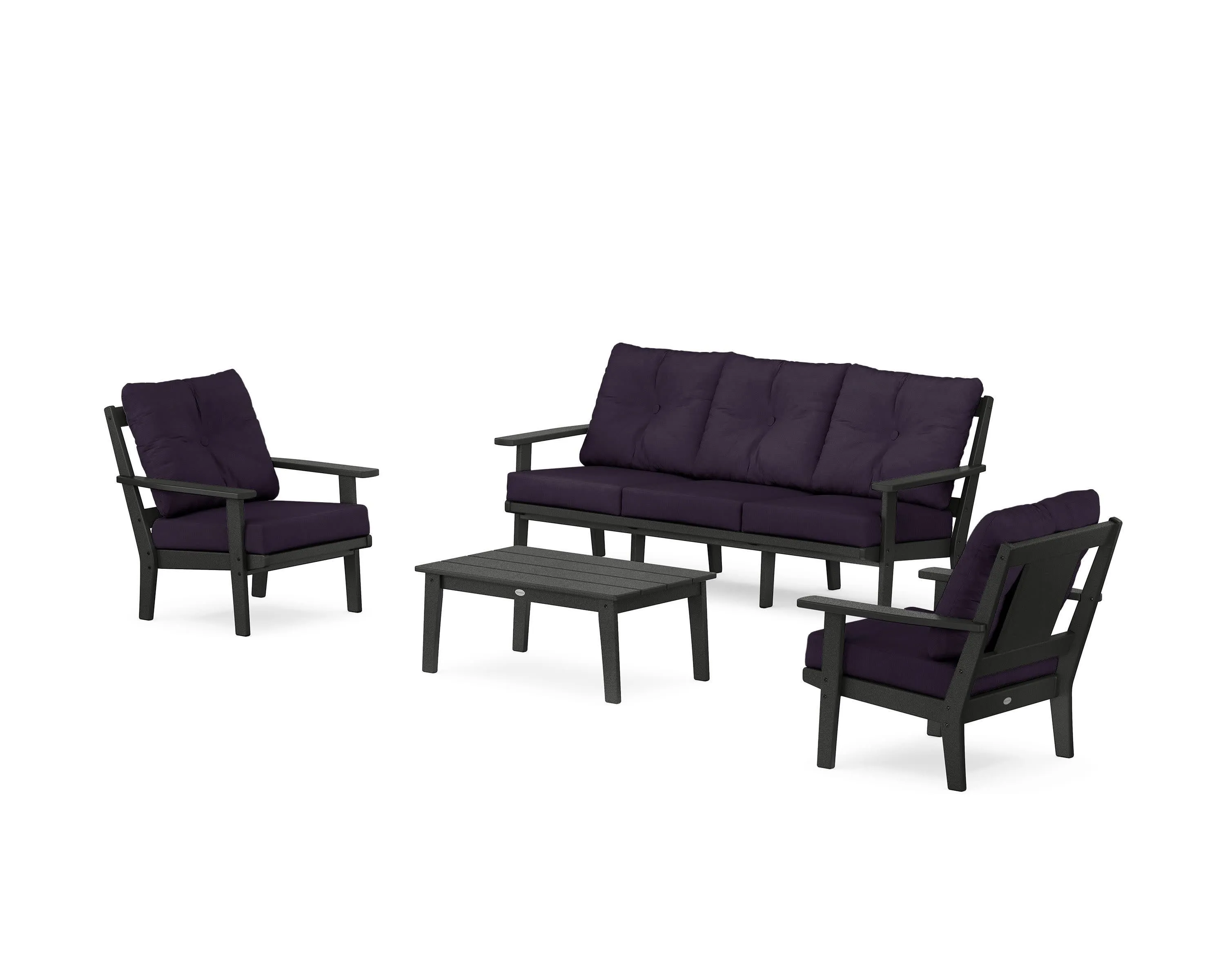 Prairie 4-Piece Deep Seating Set with Sofa