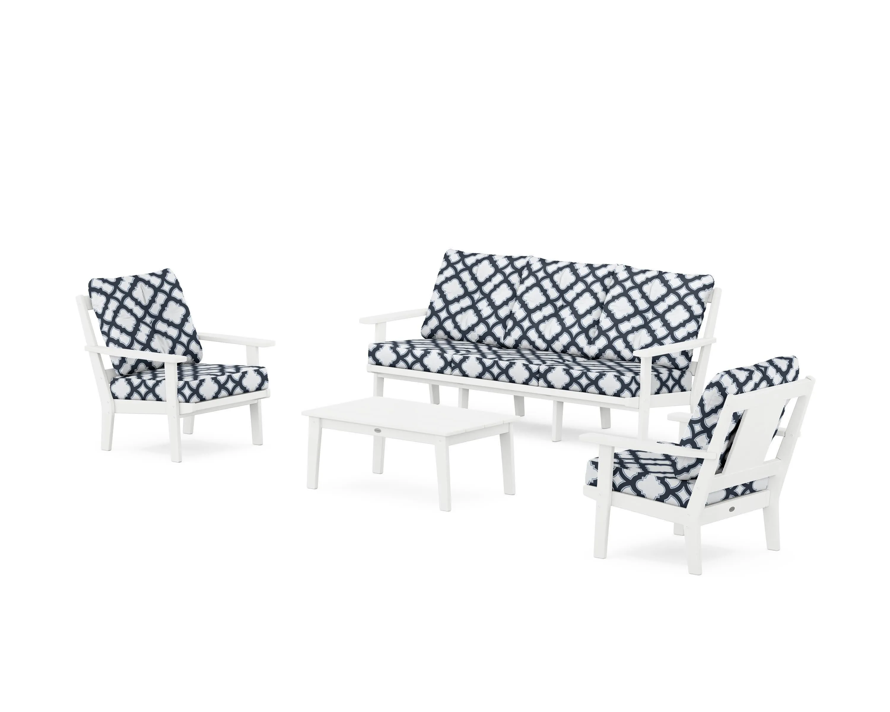 Prairie 4-Piece Deep Seating Set with Sofa