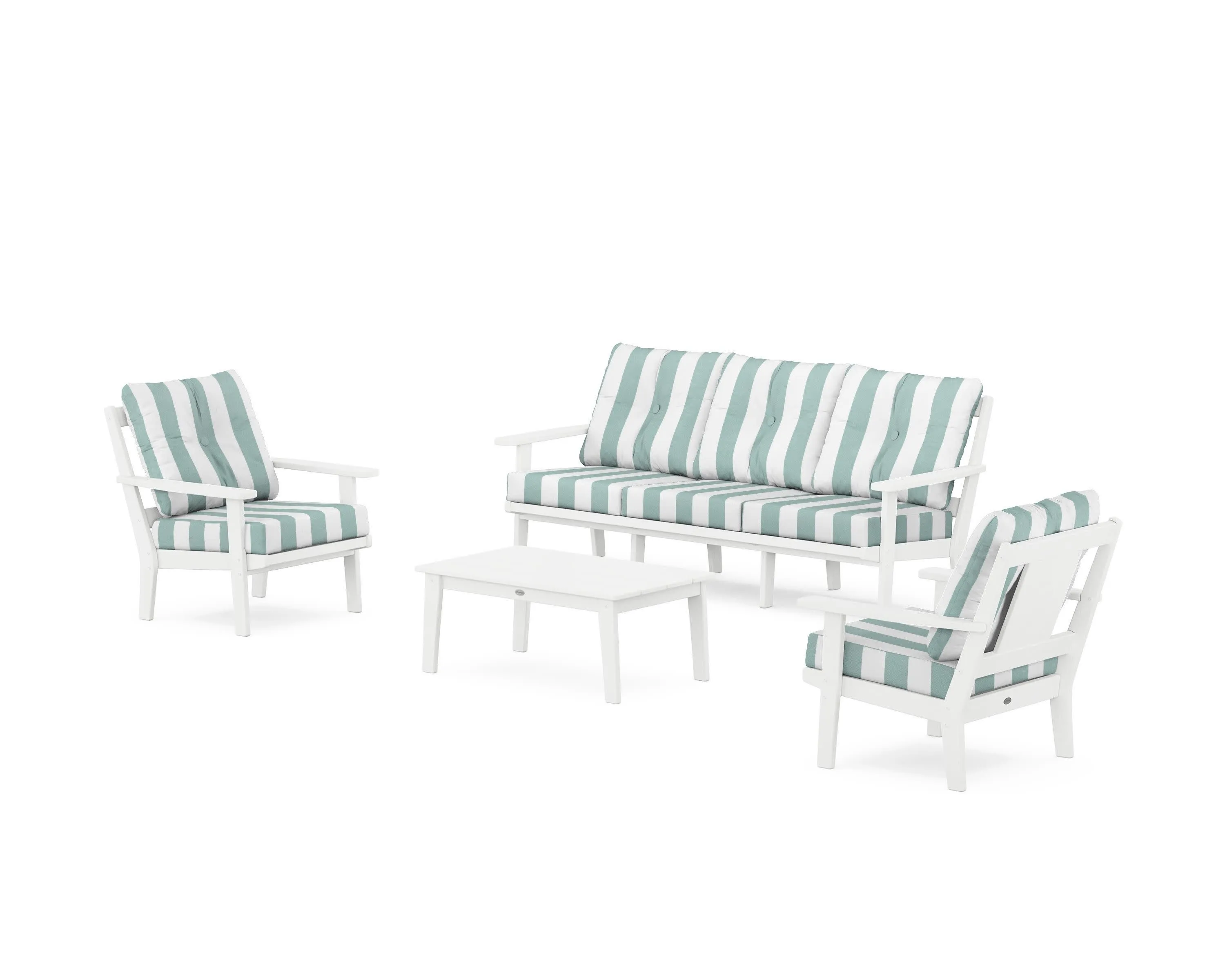 Prairie 4-Piece Deep Seating Set with Sofa