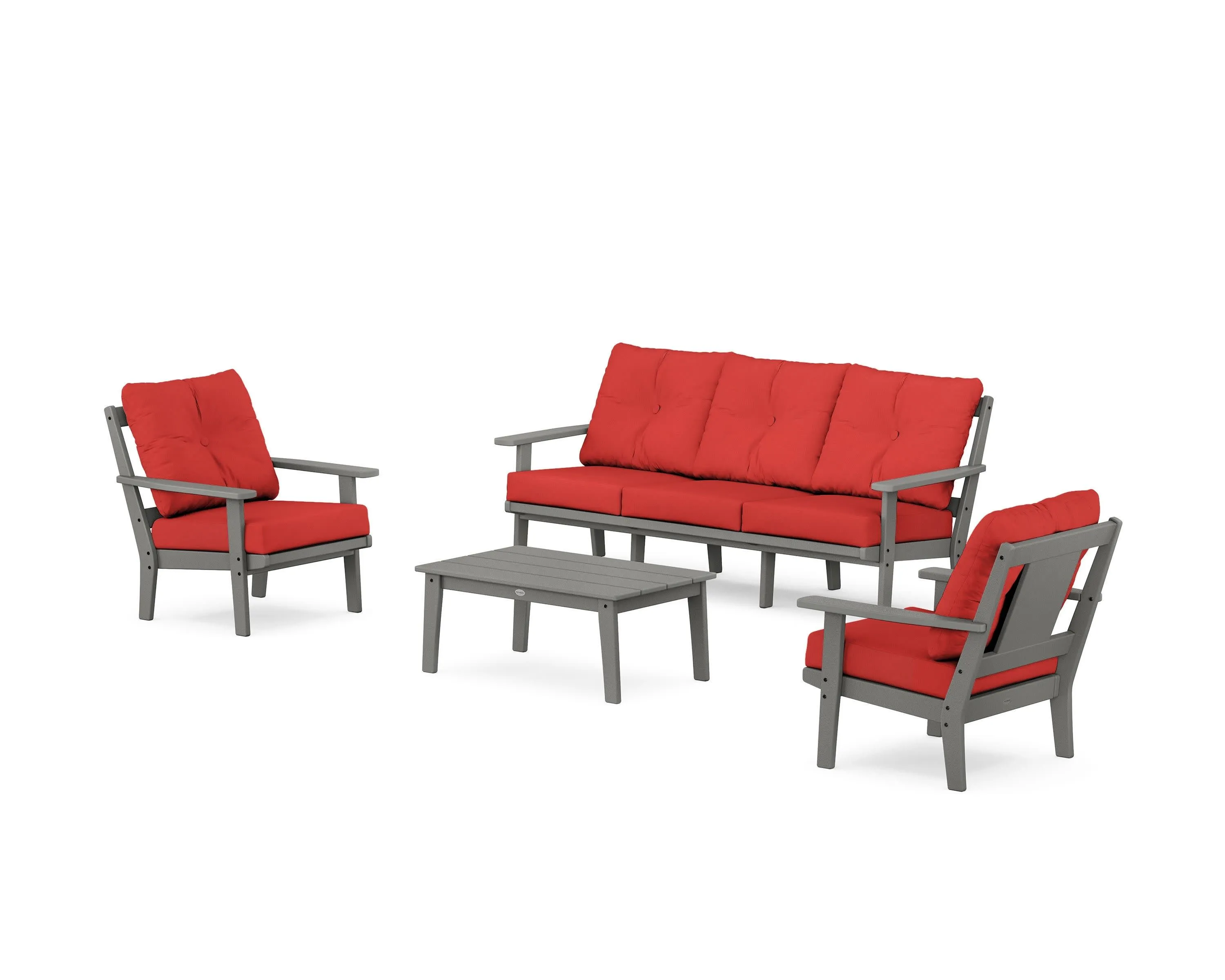 Prairie 4-Piece Deep Seating Set with Sofa