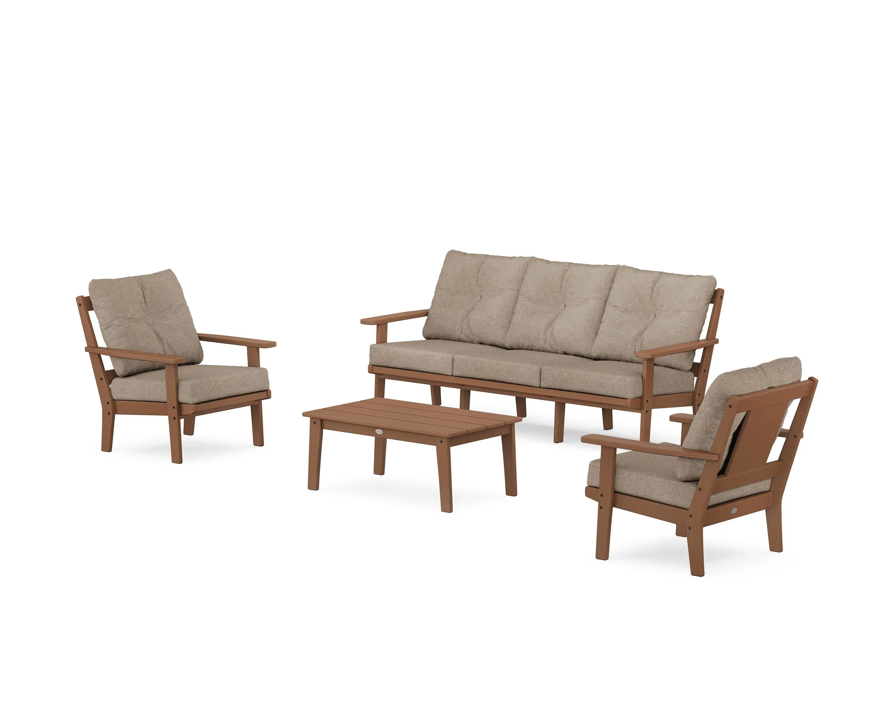 Prairie 4-Piece Deep Seating Set with Sofa