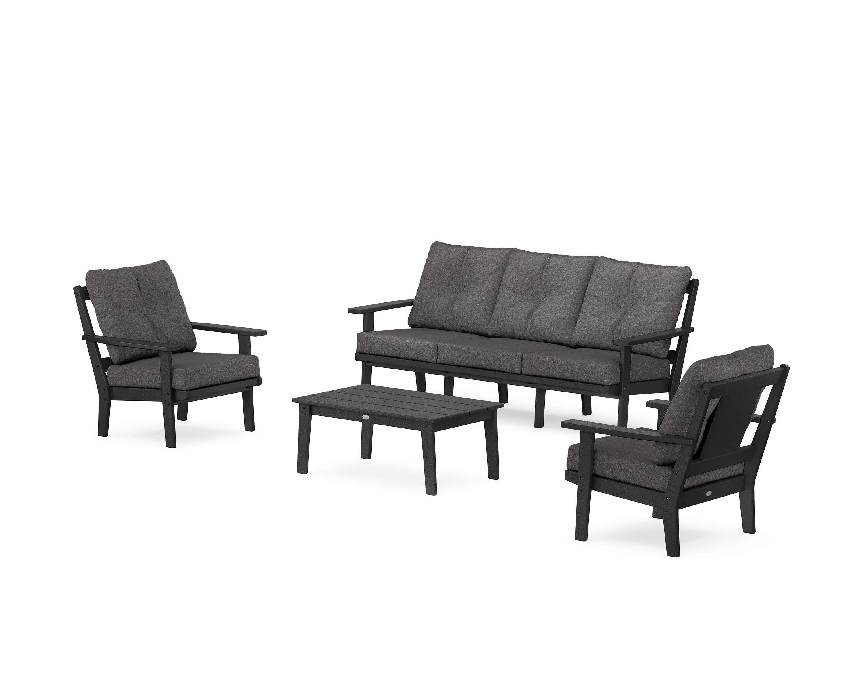 Prairie 4-Piece Deep Seating Set with Sofa